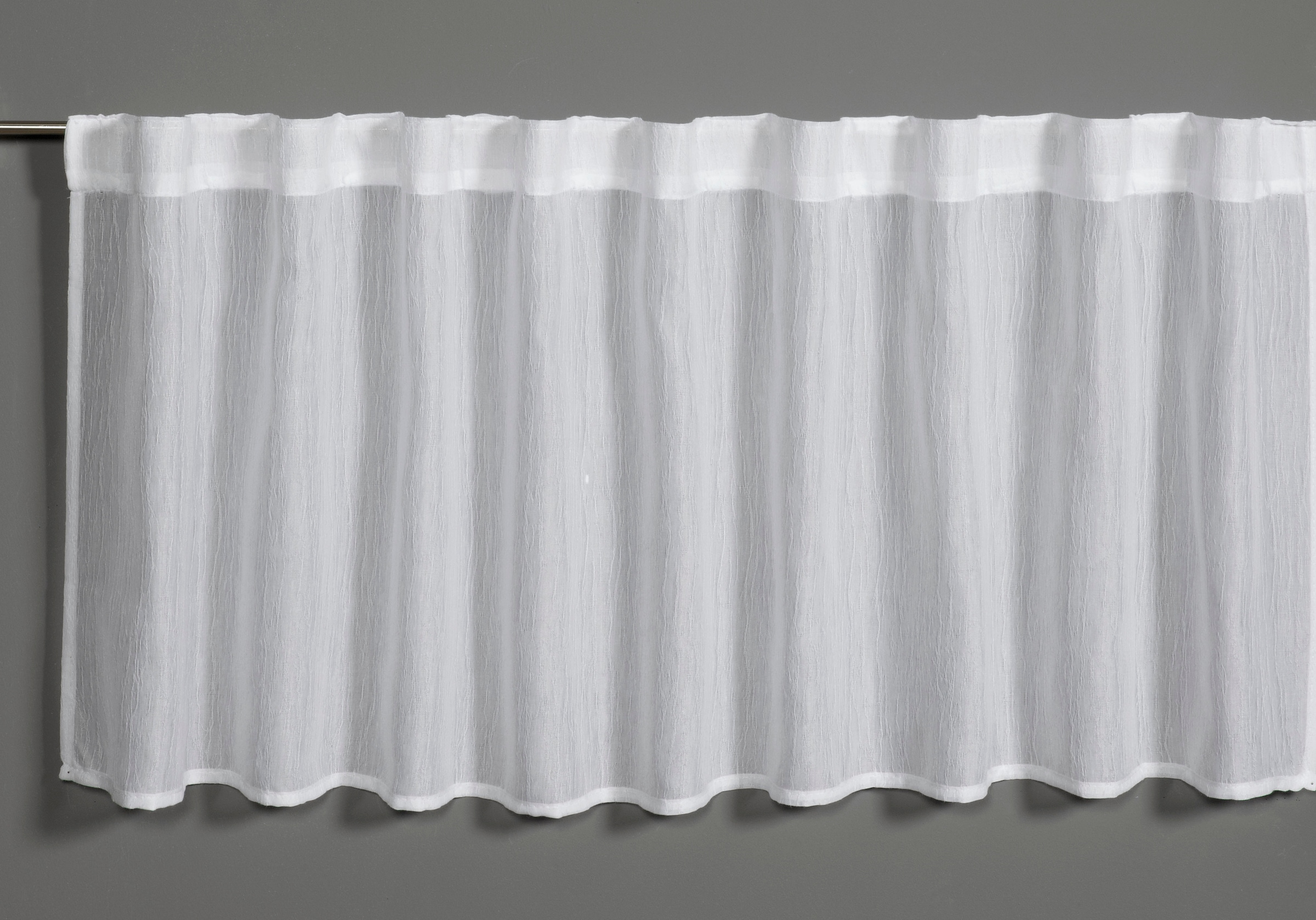 GARDINIA Gardine »Bistrogardine Jacquard-Voile«, (1 St.), transparent, Polyester, Stoff Jaquard-Voile
