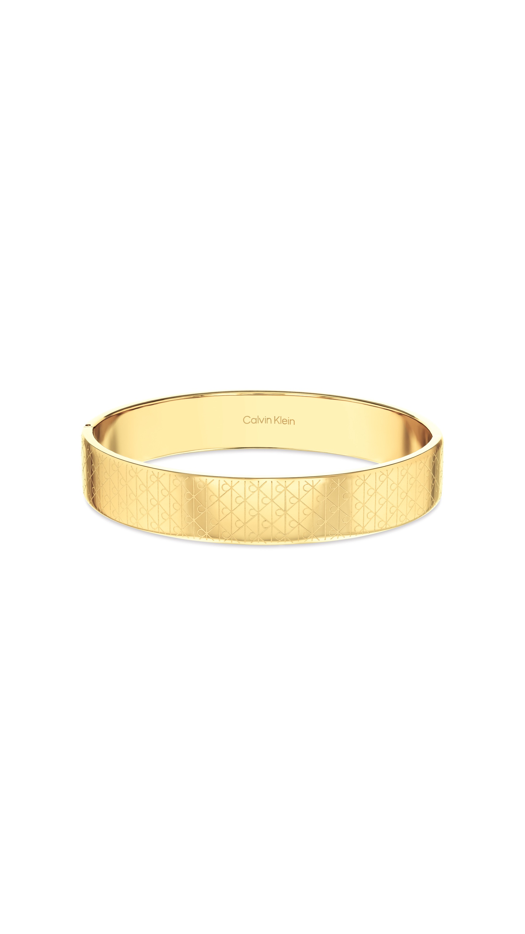 CALVIN KLEIN Damen Armreif "CK ICONIC ESSENTIALS", Edelstahlgelbgoldfarben, Edelstahl, Armbänder