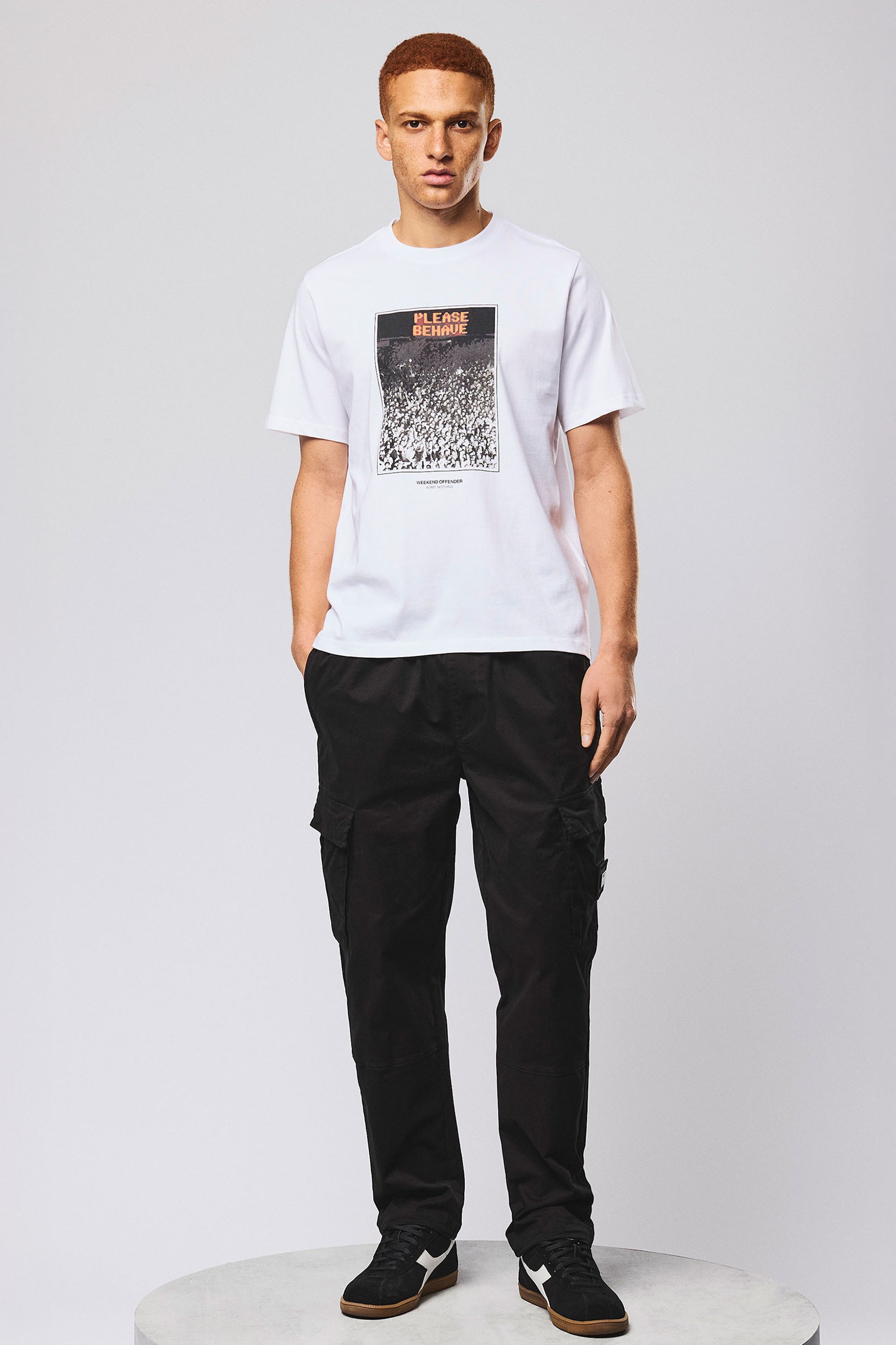 Weekend Offender T-Shirt »BEHAVE GRAPHIC TEE Herren« T-Shirt Herren, leichtes Kurzarmshirt, Sporttrikot, Outdoor, Sale