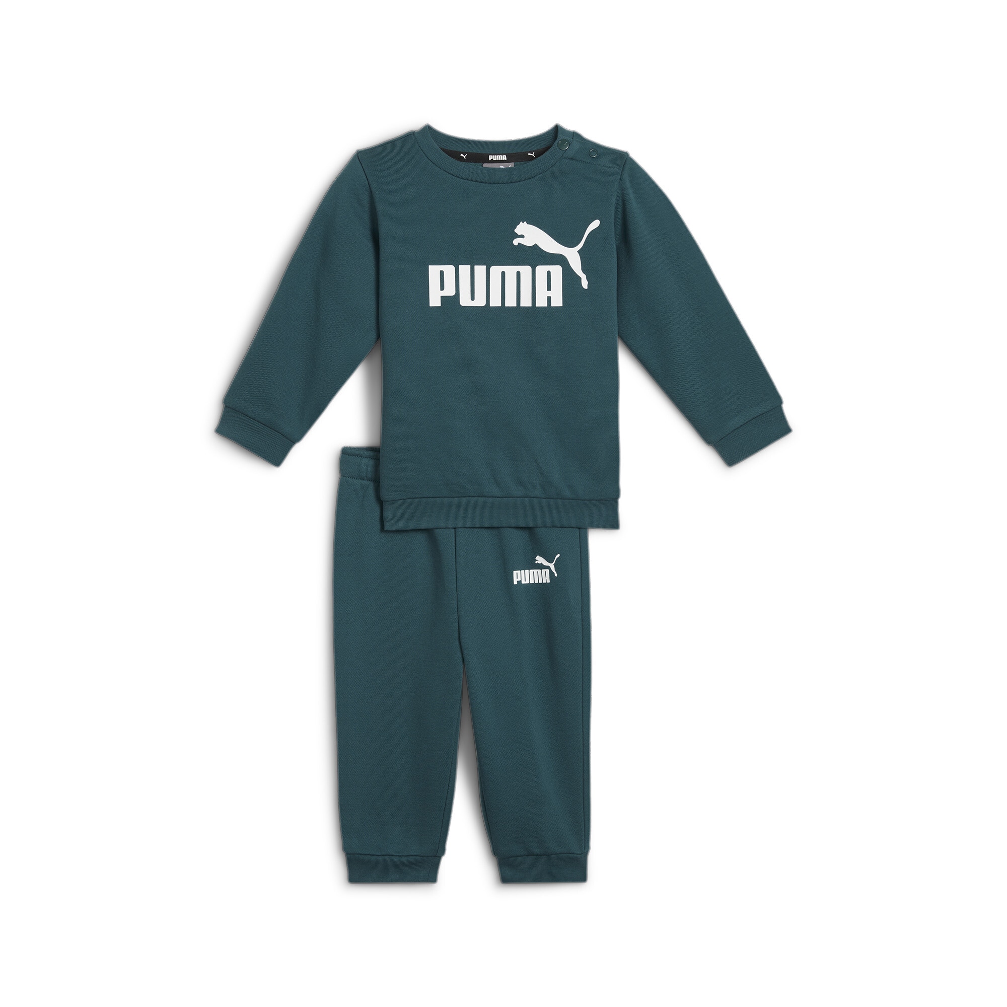 PUMA Trainingsanzug "MINICATS ESS CREW JOGGER FL", (Set, 2 tlg.)