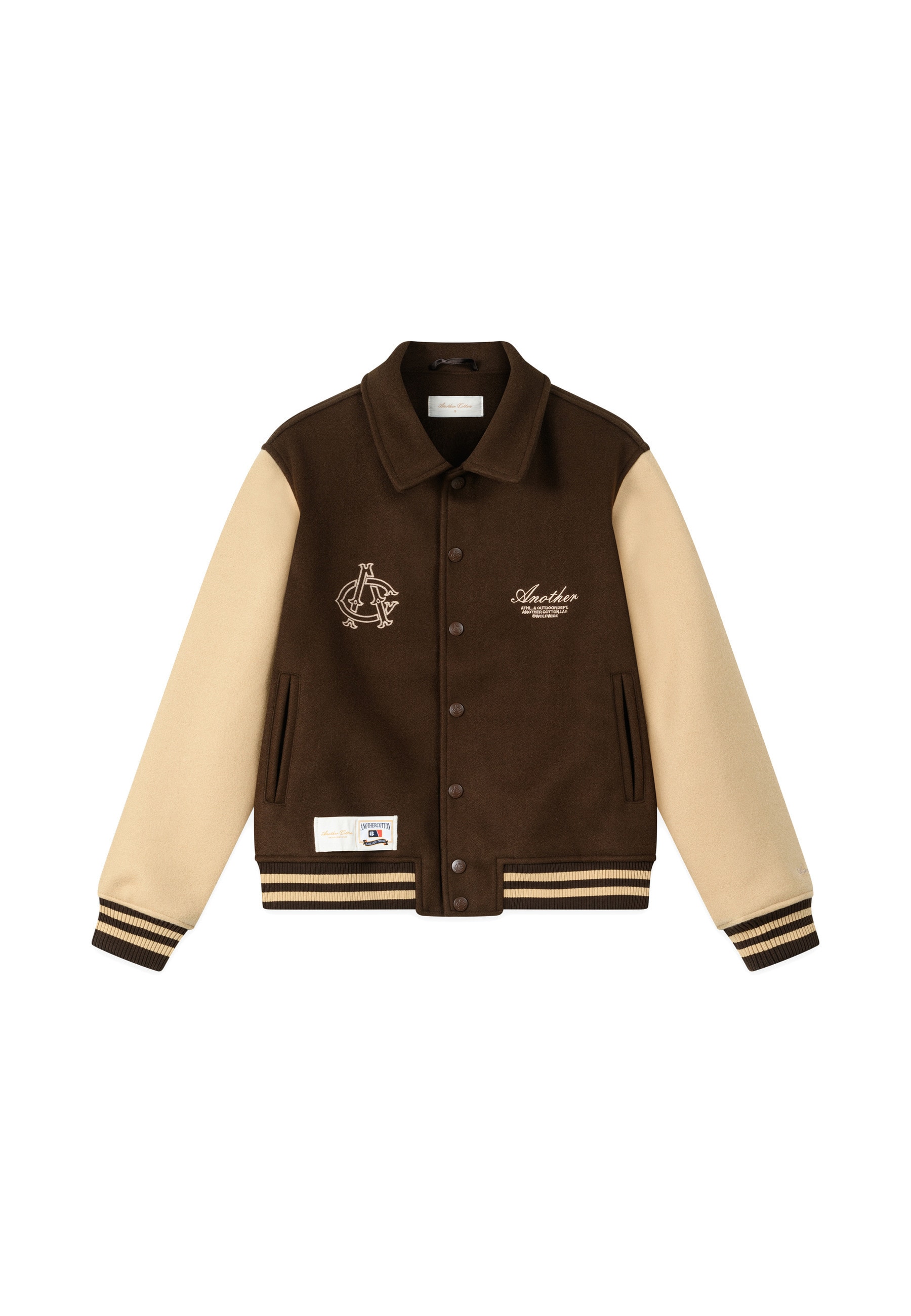 Another Cotton Lab Collegejacke "Another Cotton Lab Another College Jacket" 1 Stk. tlg. ohne Kapuze