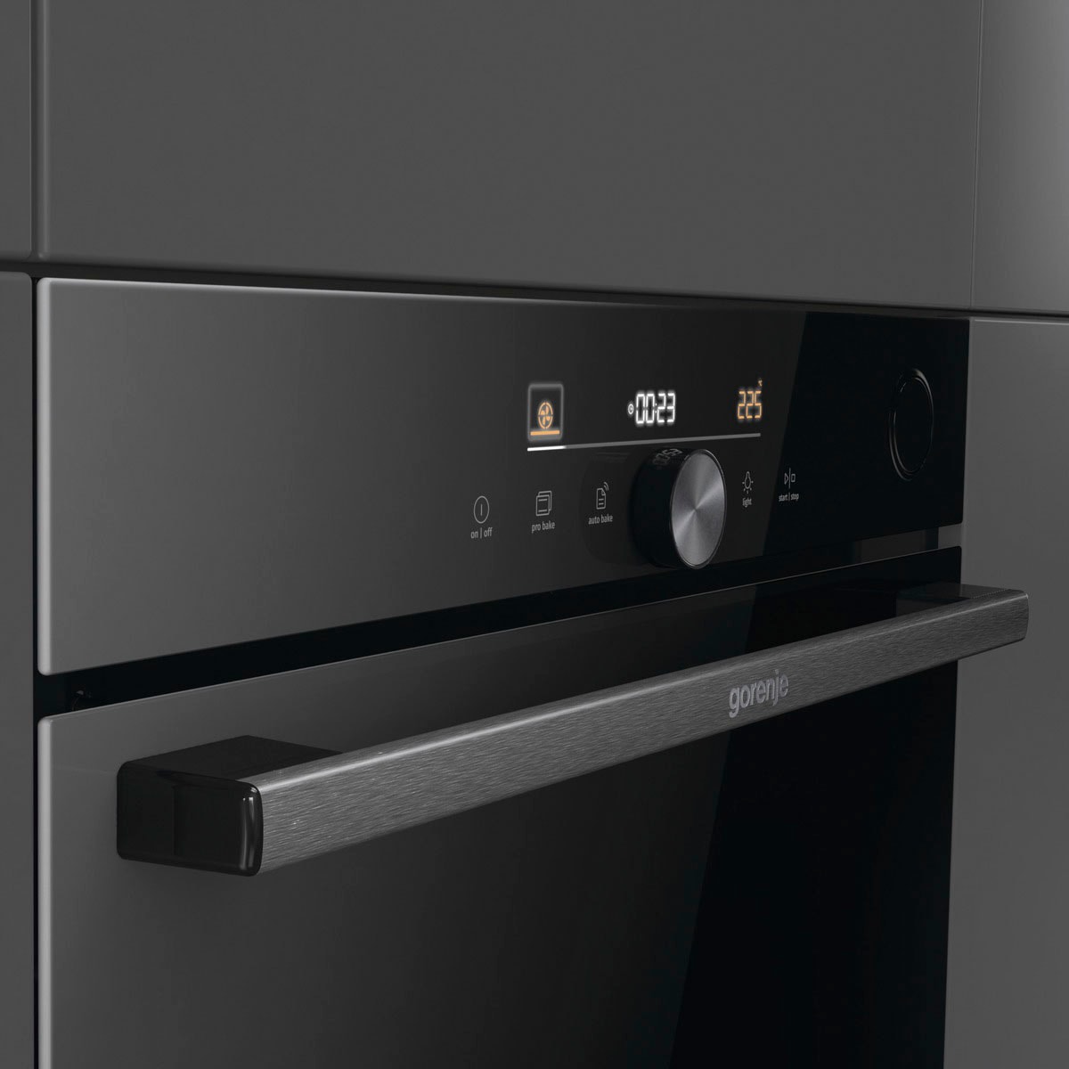 GORENJE Backofen  »BSA6747DGWI«, mit 2-fach-Teleskopauszug, Aqua-Reinigungsfunktion, AirFry-Funktion