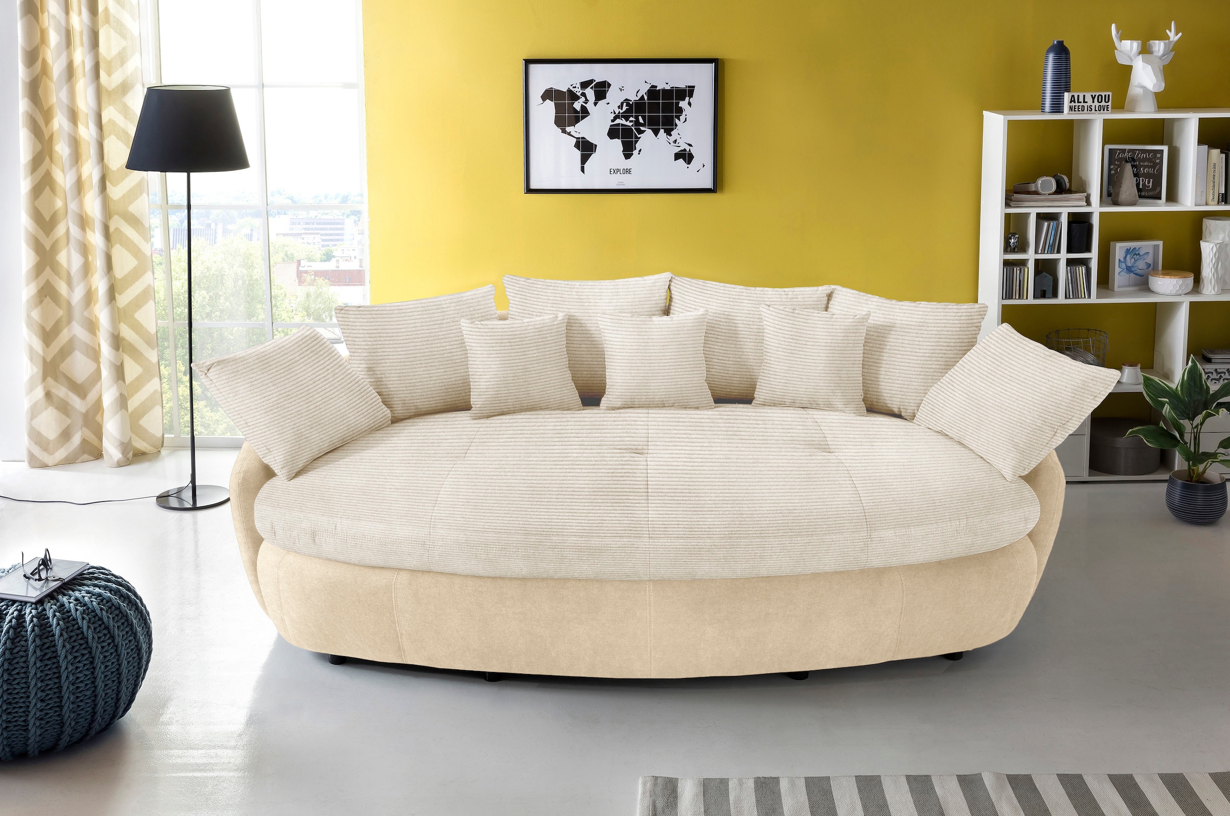 INOSIGN Big-Sofa "Aruba" gemütliches Megasofa in XXL in organischer Form mi günstig online kaufen