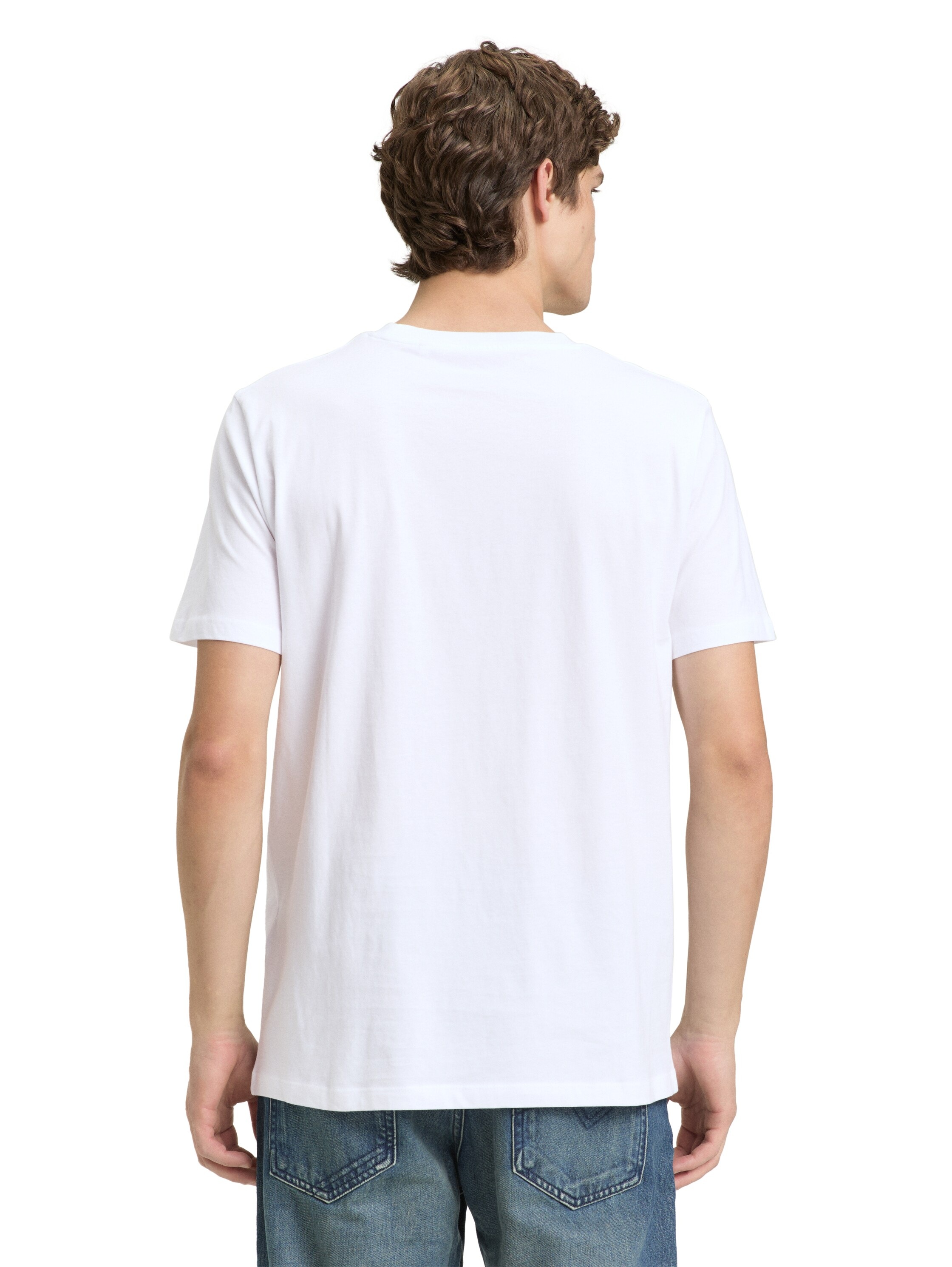 TOM TAILOR Denim Kurzarmshirt mit Logo-Print günstig online kaufen