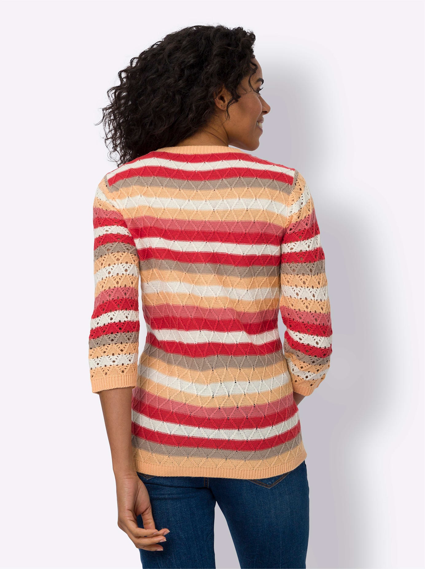 Classic Basics 3/4 Arm-Pullover »Ajour-Pullover«