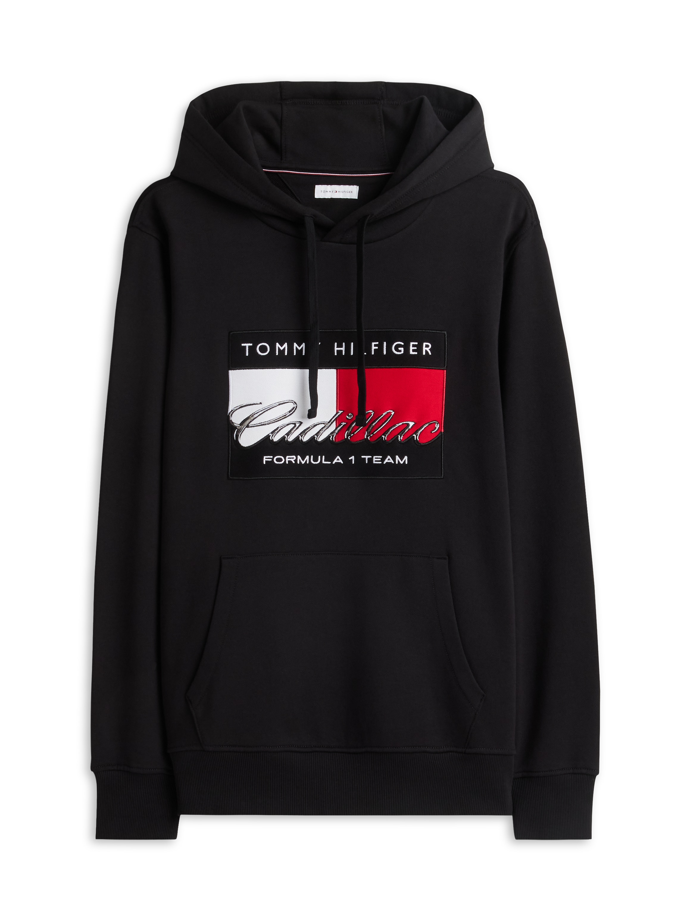 Tommy Hilfiger Hoodie »TH x Cadillac Formula 1® Team GRAPHIC FLAG«, Baumwoll-Qualität, Unisex
