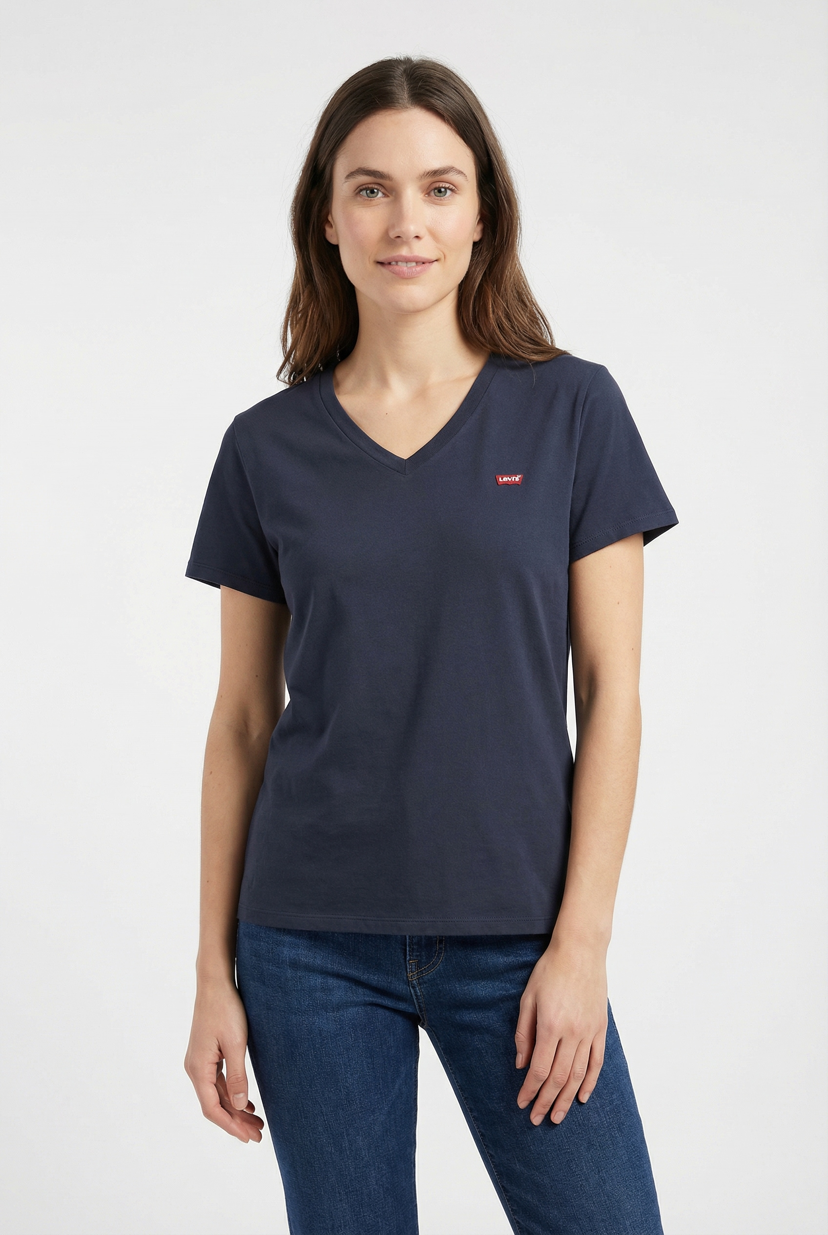 Levis Plus V-Shirt "V NECK TEE" Figurumspielende Passform günstig online kaufen