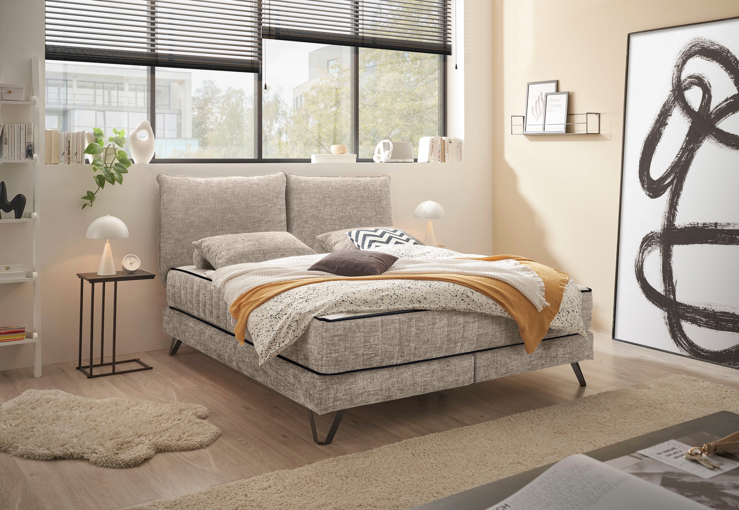 set one by Musterring Boxspringbett "Baldwin" Liegefläche 180 x 200 cm, Duo günstig online kaufen