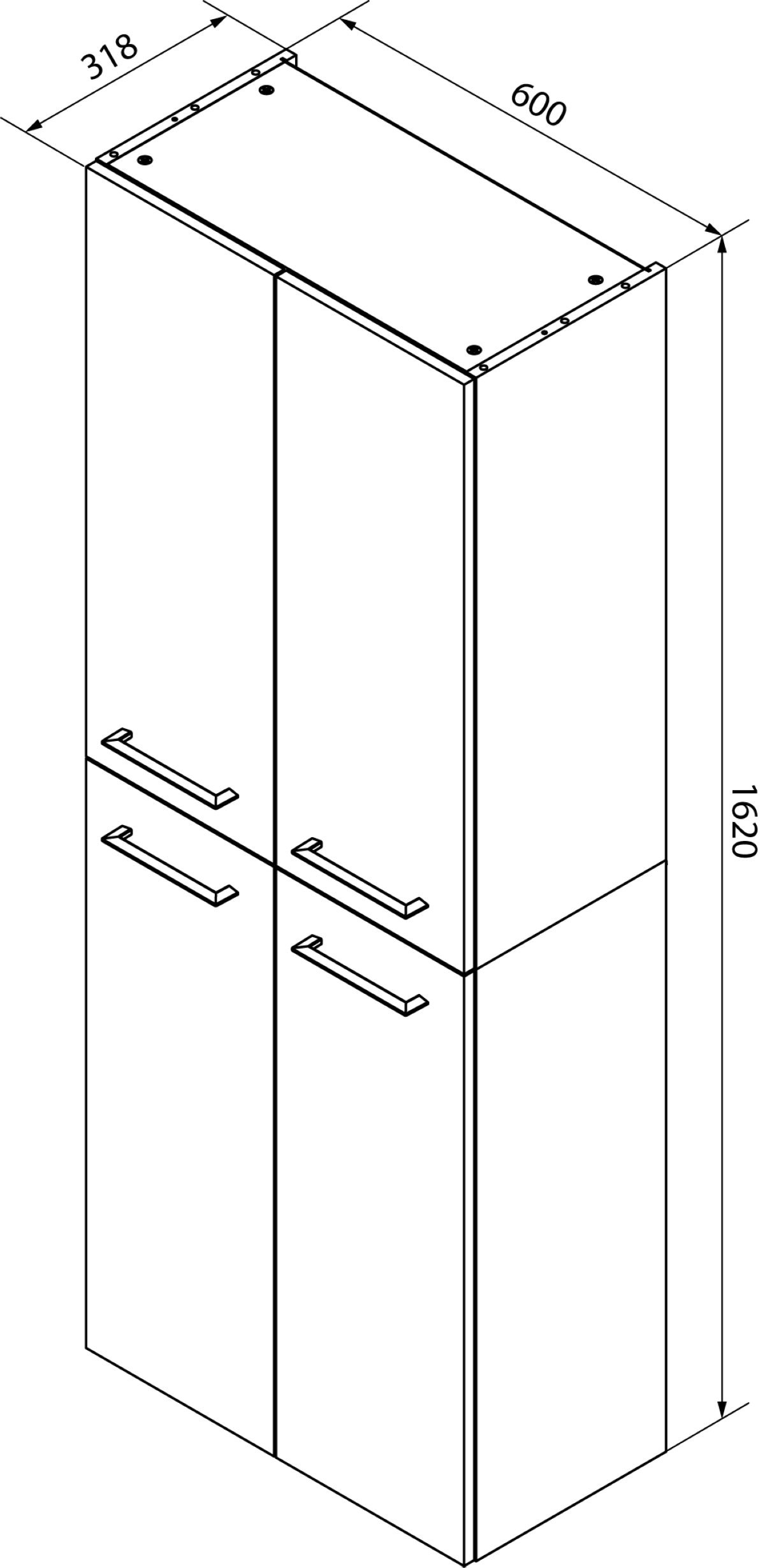 FACKELMANN Hochschrank