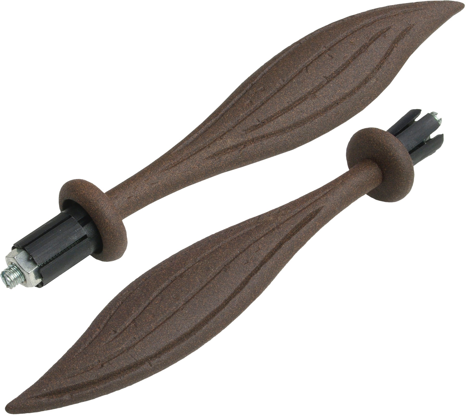 Liedeco Gardinenstangen-Endstück "Endstück, Endknopf Blatt "Esperanca" für 16 mm Stangen" Endstück, Endknopf