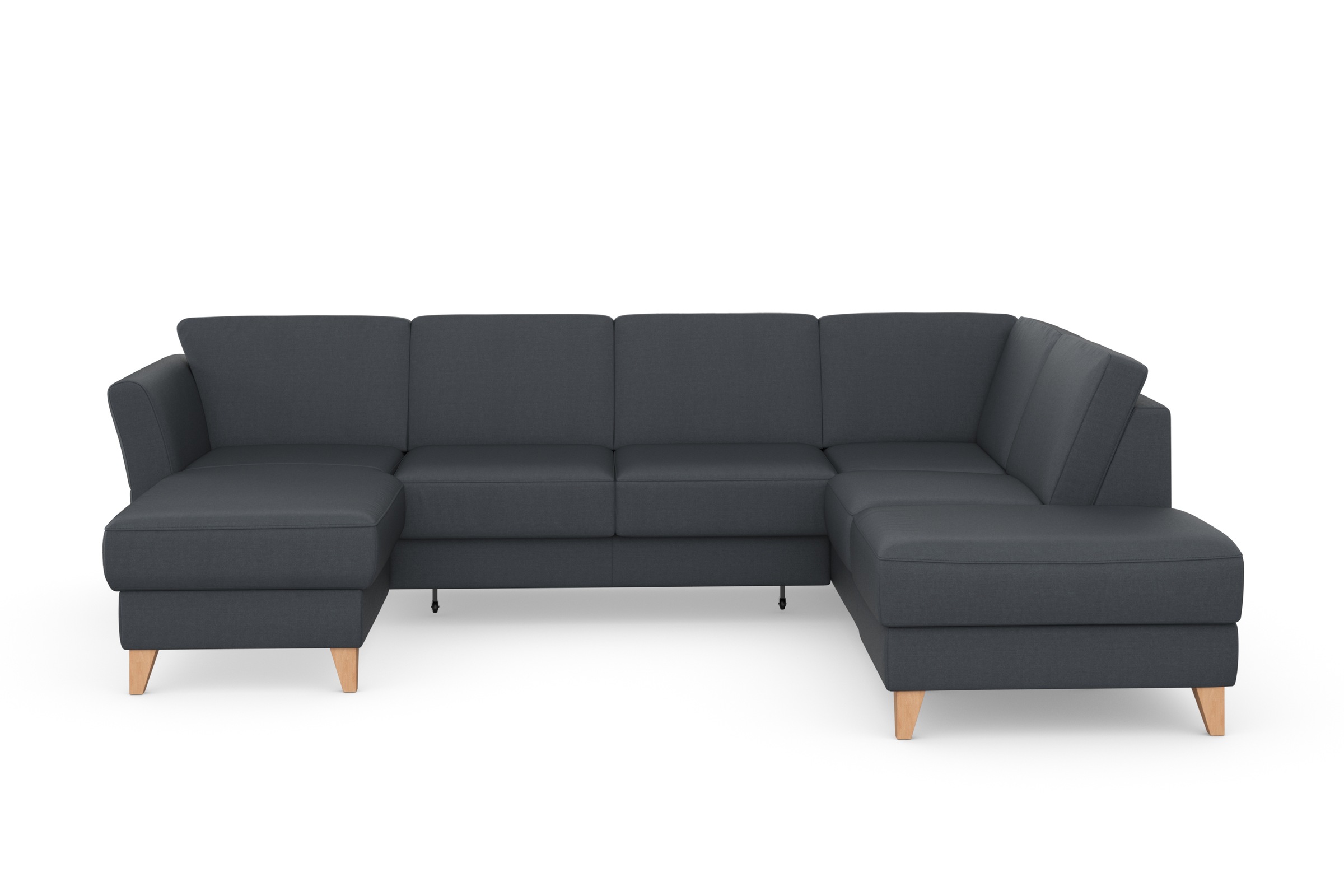 sit&more Wohnlandschaft "Visby U-Form" wahlweise mit Schlaffunktion und Stauraum, frei im Raum stellbar