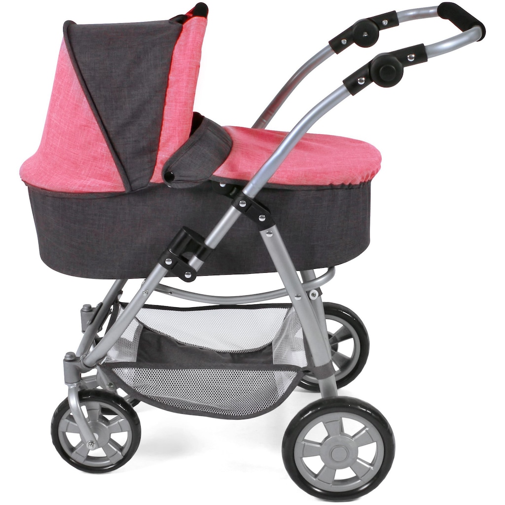 CHIC2000 Kombi-Puppenwagen »Emotion All In 3in1, Anthrazit-Pink«