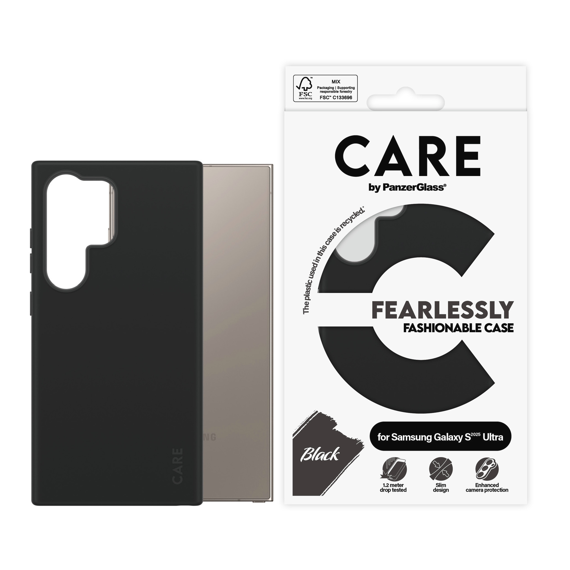 CARE by PanzerGlass Handyhülle »Fearlessly Fashionable Case für Samsung Galaxy S25 Ultra«, Backcover,...