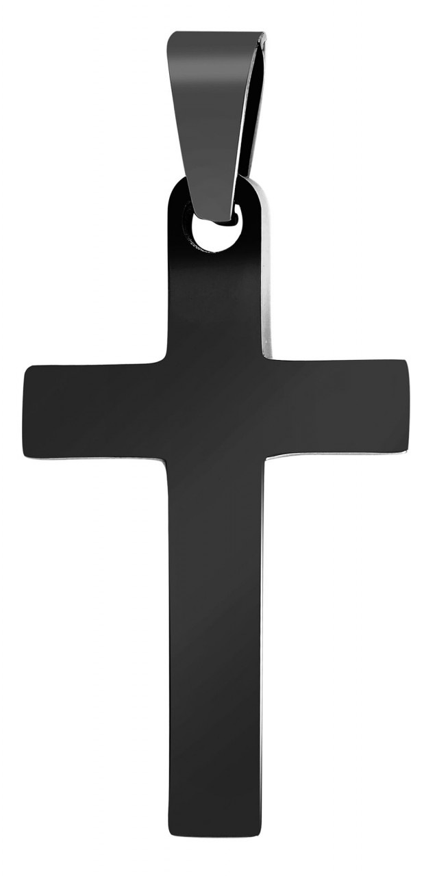 Kettenanhänger ADELIA´S "eleganter Kreuz Anhänger aus Edelstahl", gold, Schmuckanhänger, Damen, Edelstahl, Kettenanhänger