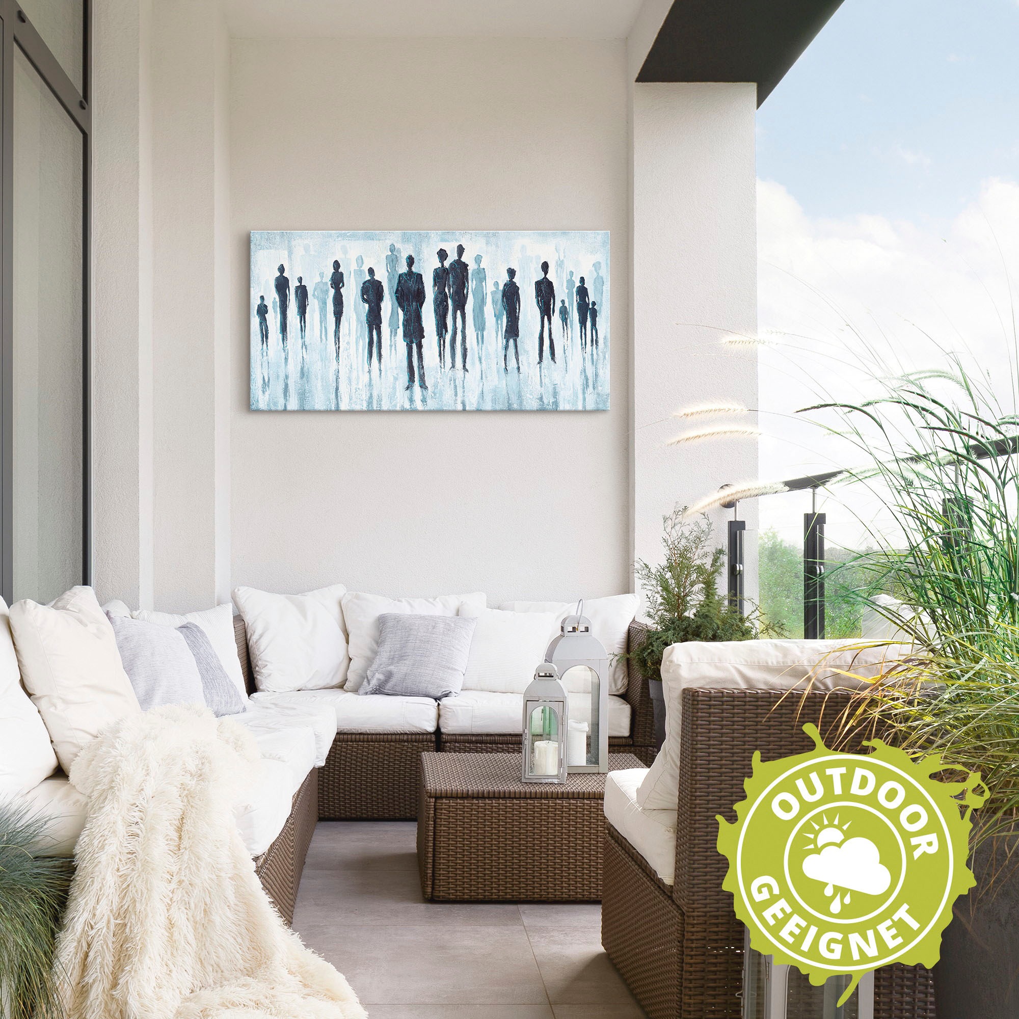 Artland Wandbild »Genau in der Mitte«, Gruppen & Familien, (1 St.), als Alubild, Outdoorbild, Leinwandbild in verschied. Größen