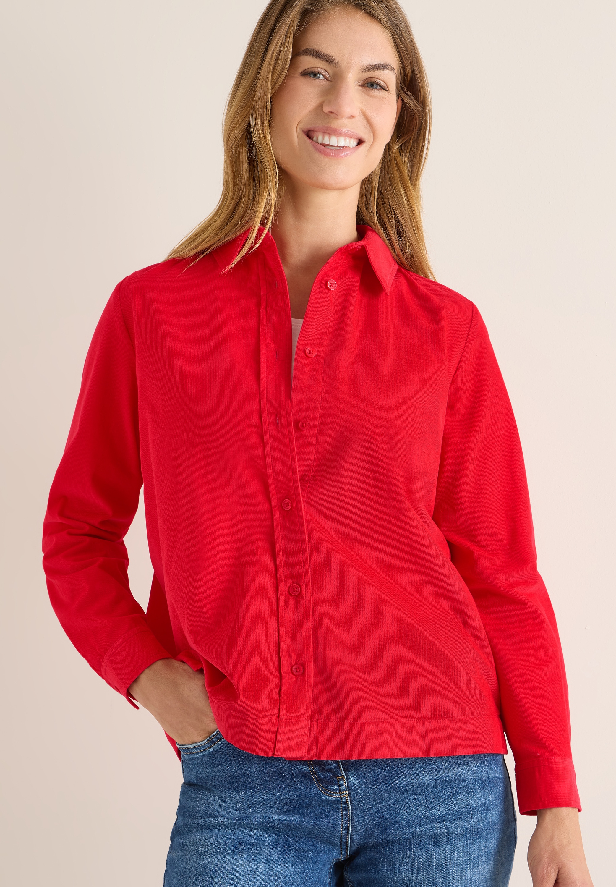 Cecil Langarmbluse mit Hemdkragen günstig online kaufen