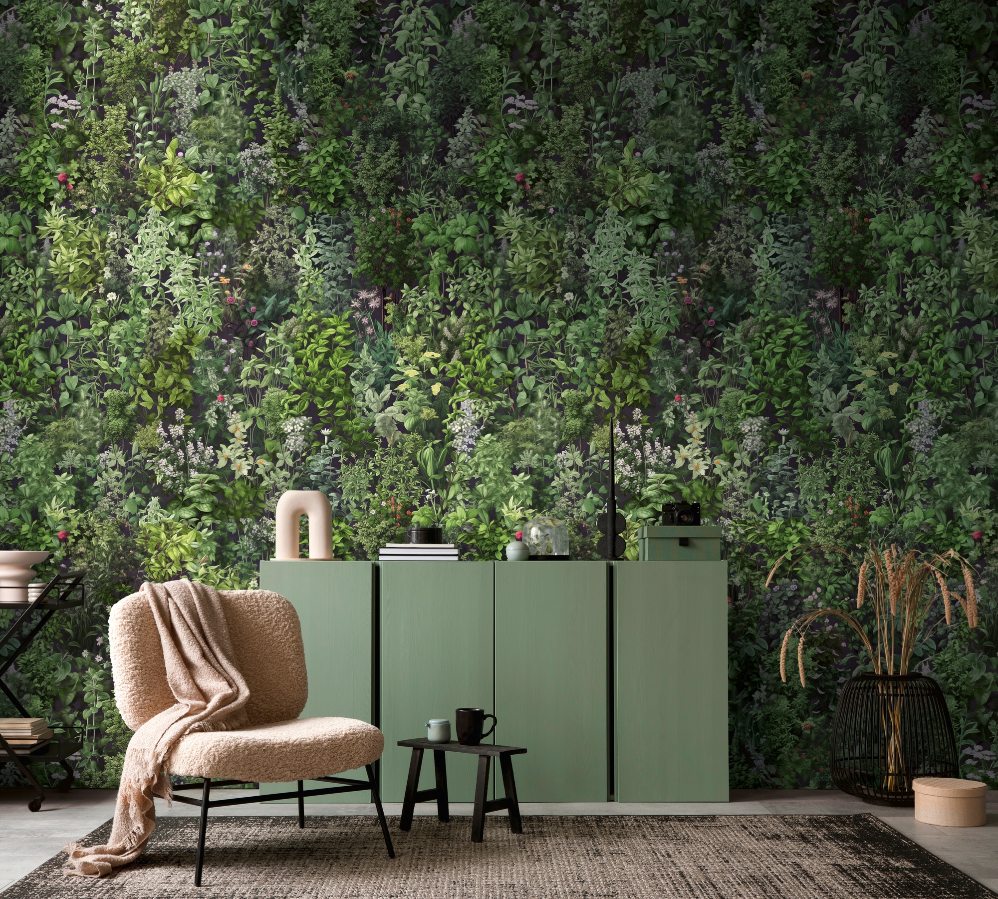 living walls Fototapete »The Wall 4 Botanic – Üppige tropische Pflanzen Vlies-Fototapete« botanisch | matt | tropisch leicht strukturiert Üppige tropische Pflanzen mit natürlicher Tiefenwirkung