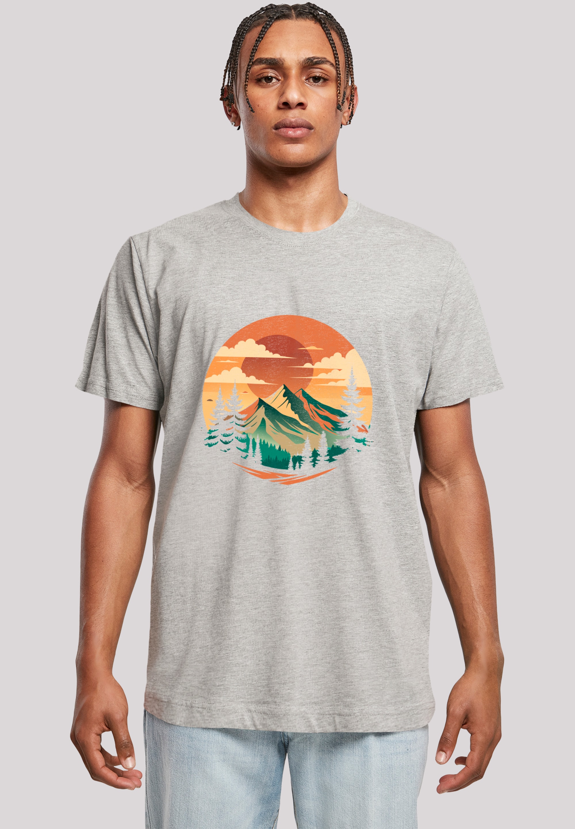 F4NT4STIC T-Shirt "Sonnenuntergang Berglandschaft", Premium Qualität günstig online kaufen