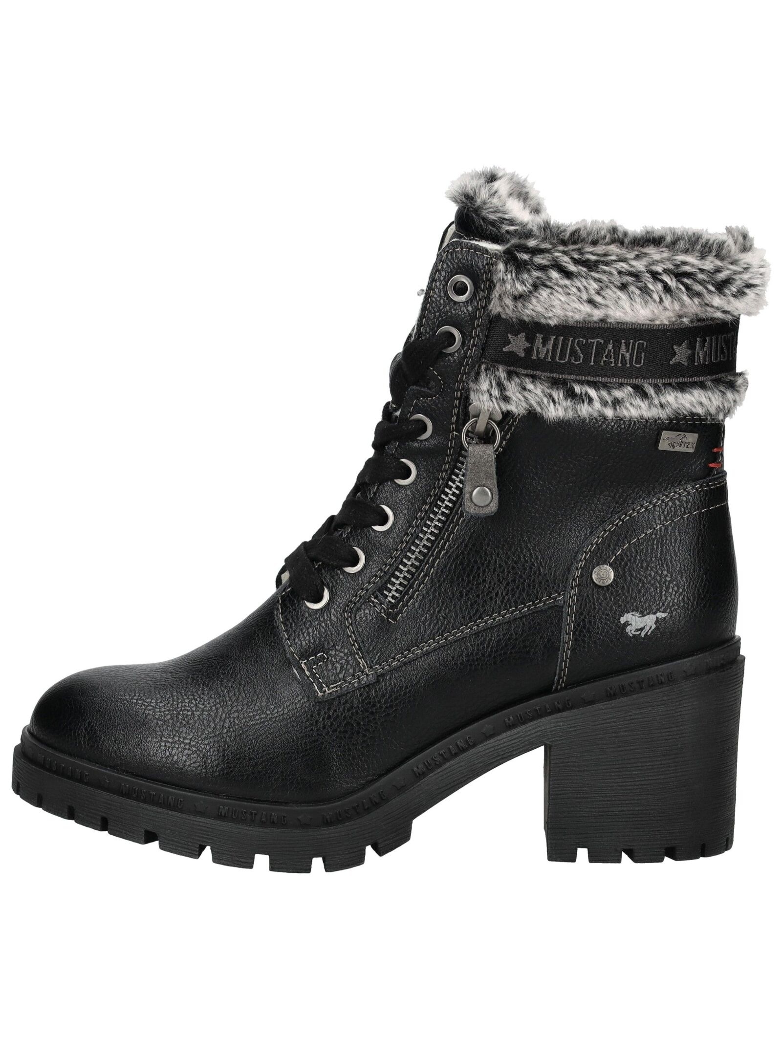 Mustang Shoes High-Heel-Stiefelette "Mustang Shoes Stiefelette Lederimitat/ günstig online kaufen