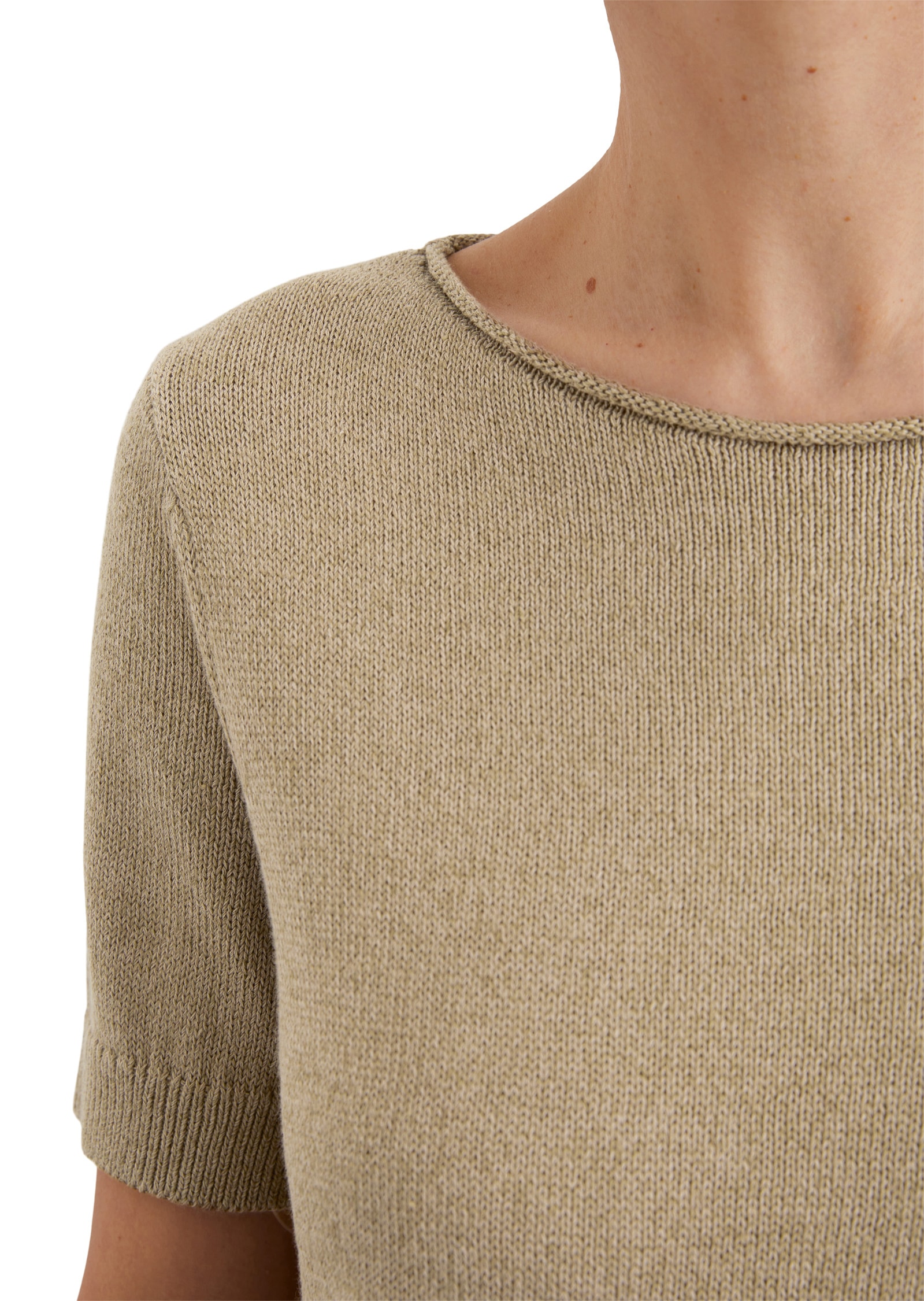 Marc O'Polo Strickkleid »aus Bio-Baumwolle-Leinen-Mix«
