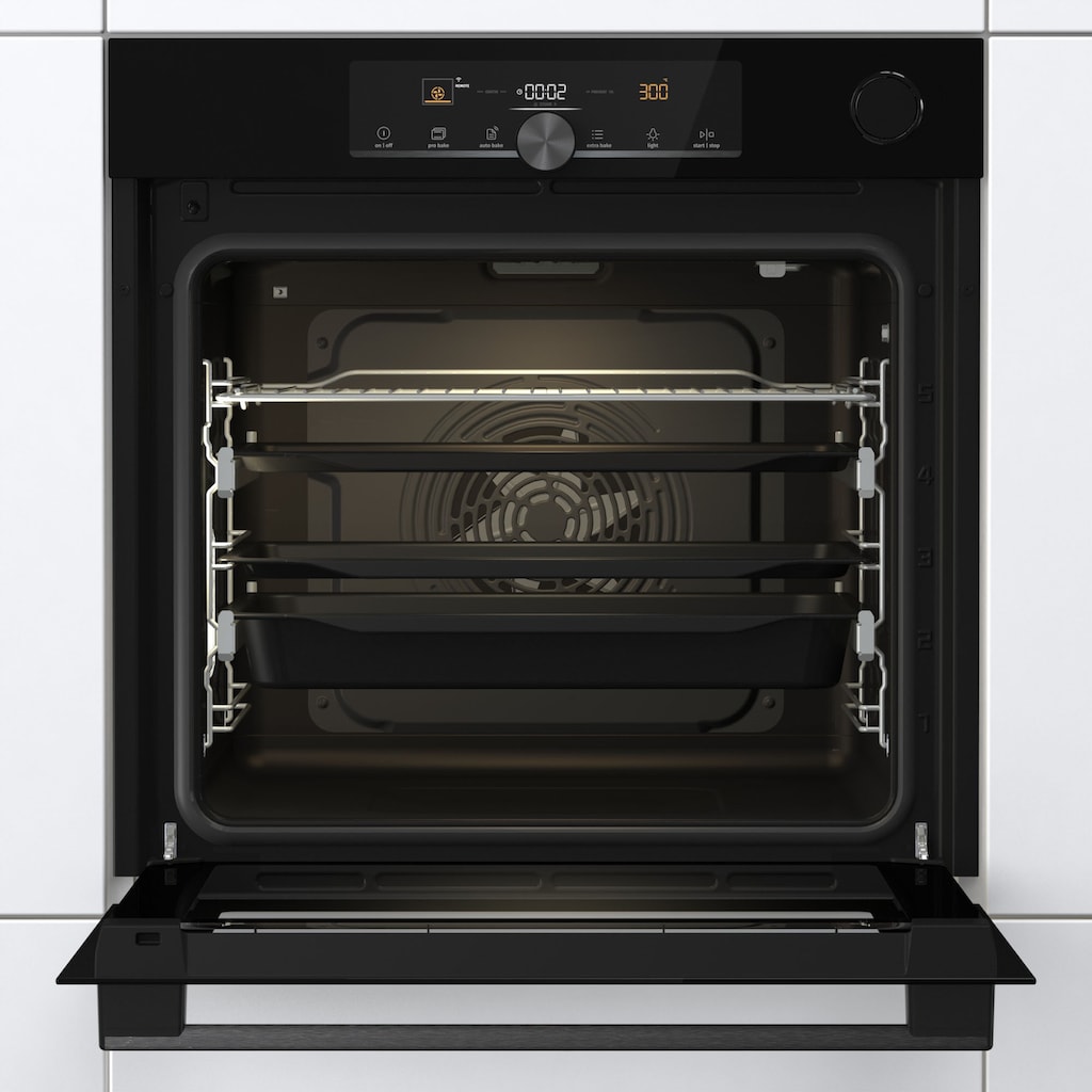 GORENJE Backofen »BPSA 6747«, BSA6747A04BGWI, mit 2-fach-Teleskopauszug