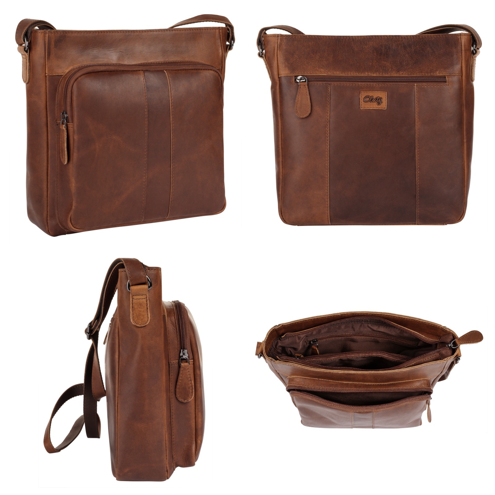 Cluty Umhängetasche echt Leder günstig online kaufen