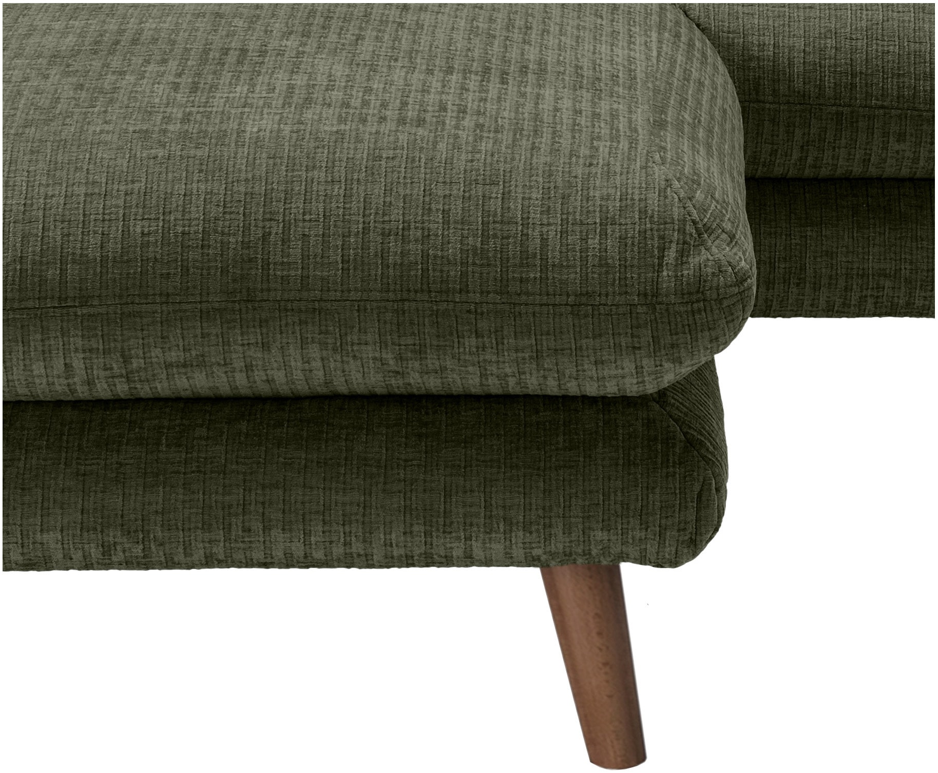 INOSIGN Ecksofa »Lazio modern und bequem, schmale Armlehnen, tolle Detailverarbeitung«, zwei verschiedene Fußfarben wählbar