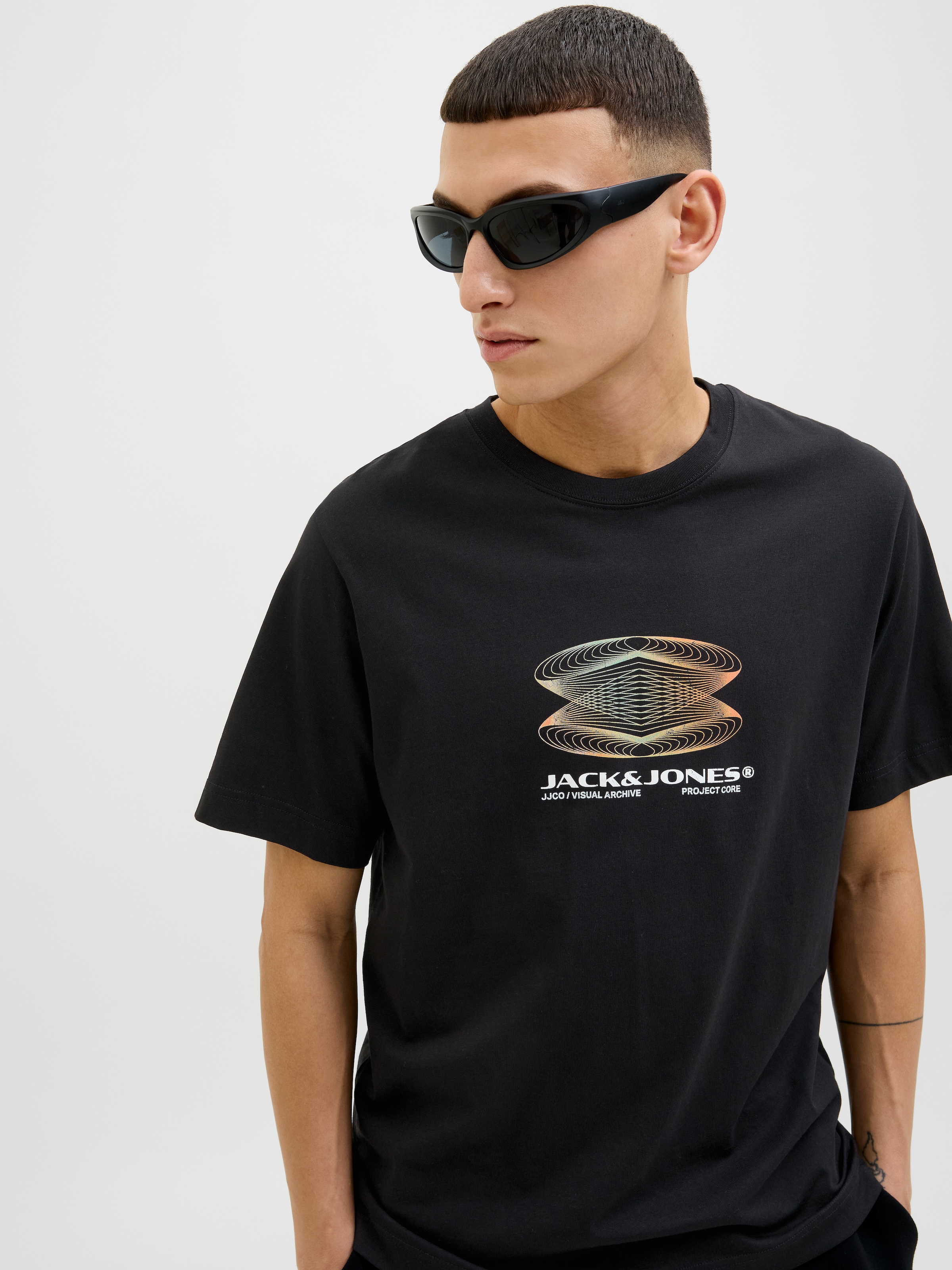 Jack & Jones Print-Shirt »JCOCALMA TEE SS CREW NECK FST«, mit Frontprint