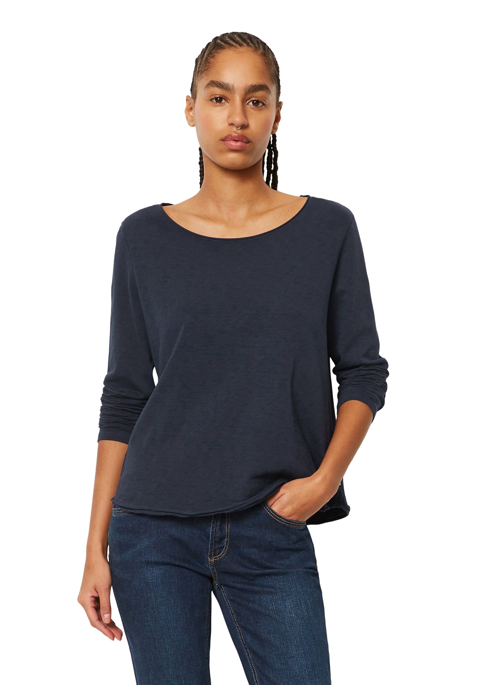Marc OPolo DENIM Langarmshirt "aus Organic Cotton" günstig online kaufen