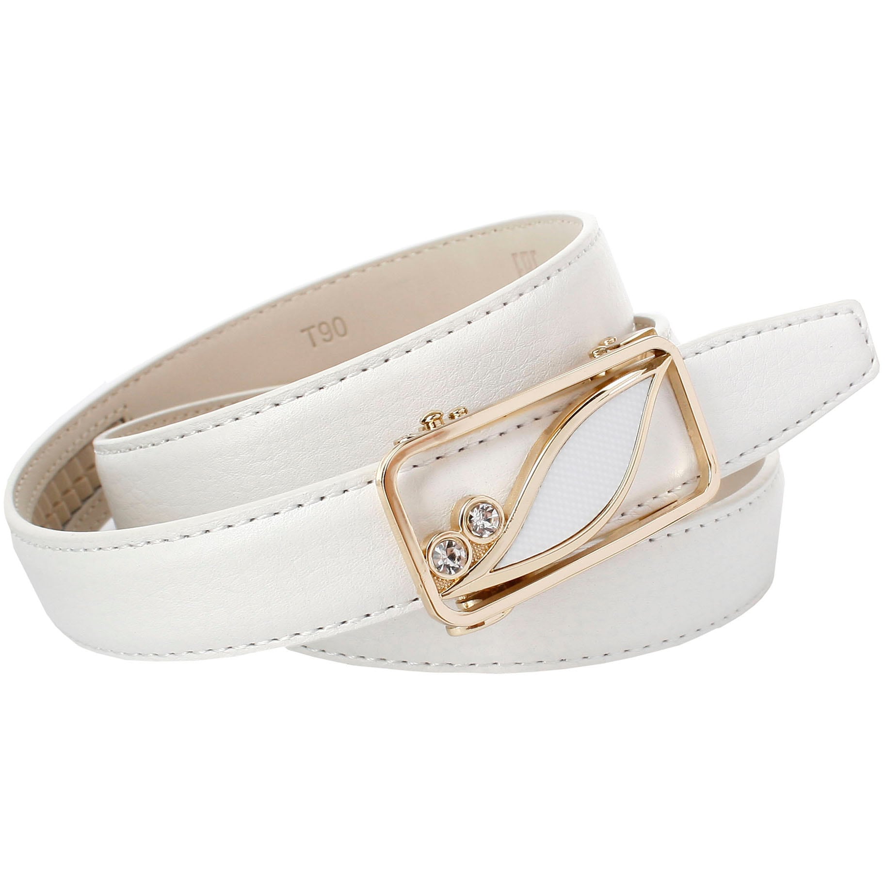 Anthoni Crown Ledergürtel 2,5 cm schmaler Ledergürtel