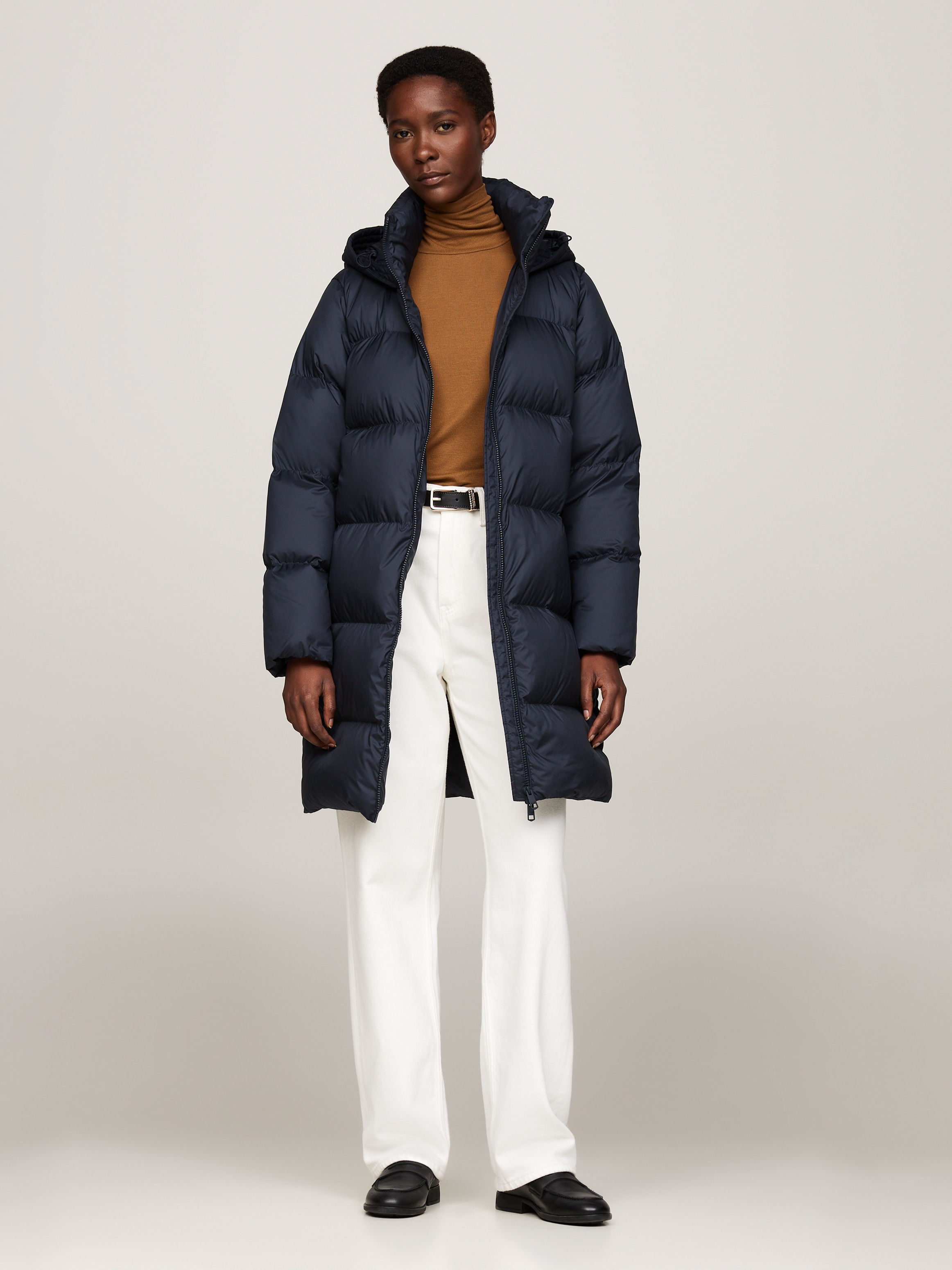 Tommy Hilfiger Steppmantel "HW DOWN CASUAL COAT", Mit Kapuze