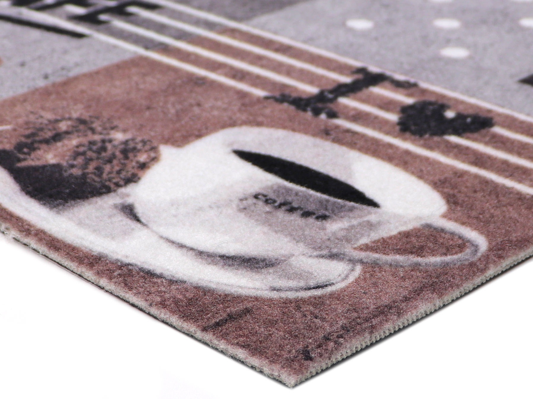Primaflor-Ideen in Textil Küchenläufer »BON CAFE, Made in Belgium«, rechteckig, 5 mm Höhe, mit Schriftzug & Motiv Kaffee, rutschhemmend, waschbar, Küche