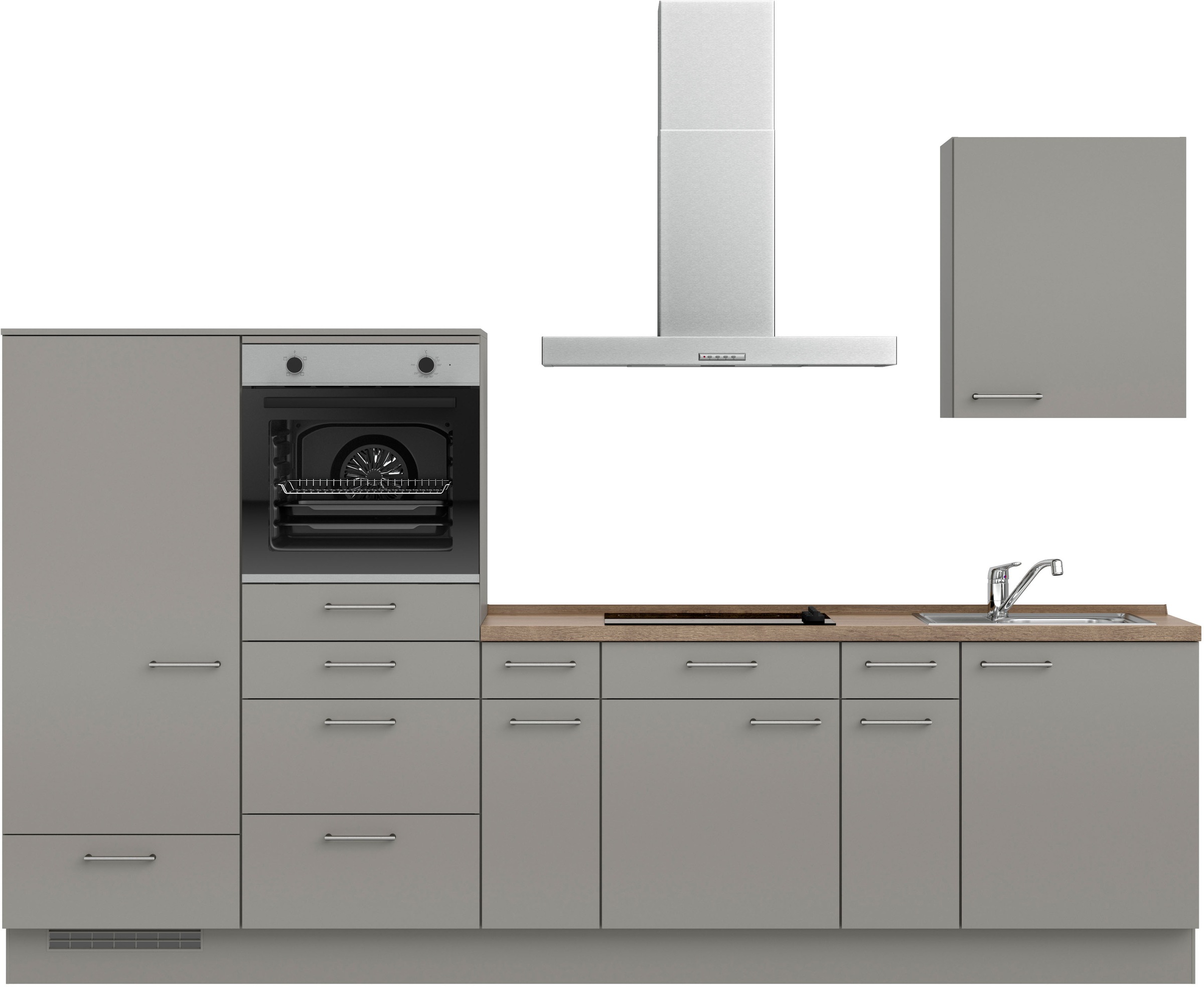 nobilia Küchenzeile ""Laser I", Ausrichtung wählbar, Breite 300 cm" vormont günstig online kaufen