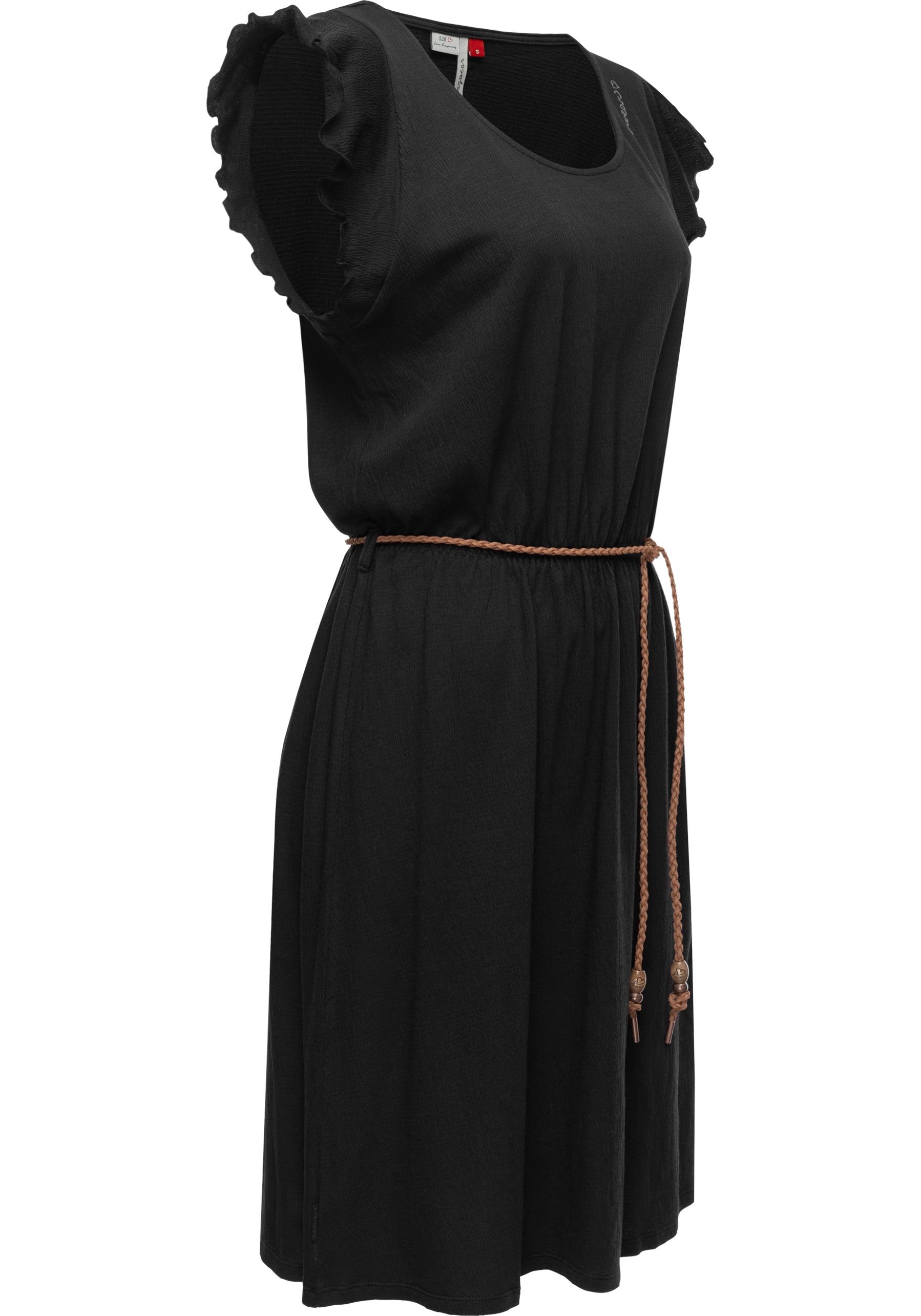Ragwear Shirtkleid »Cellia«, stylisches Sommerkleid mit Print und hochwertigem Gürtel