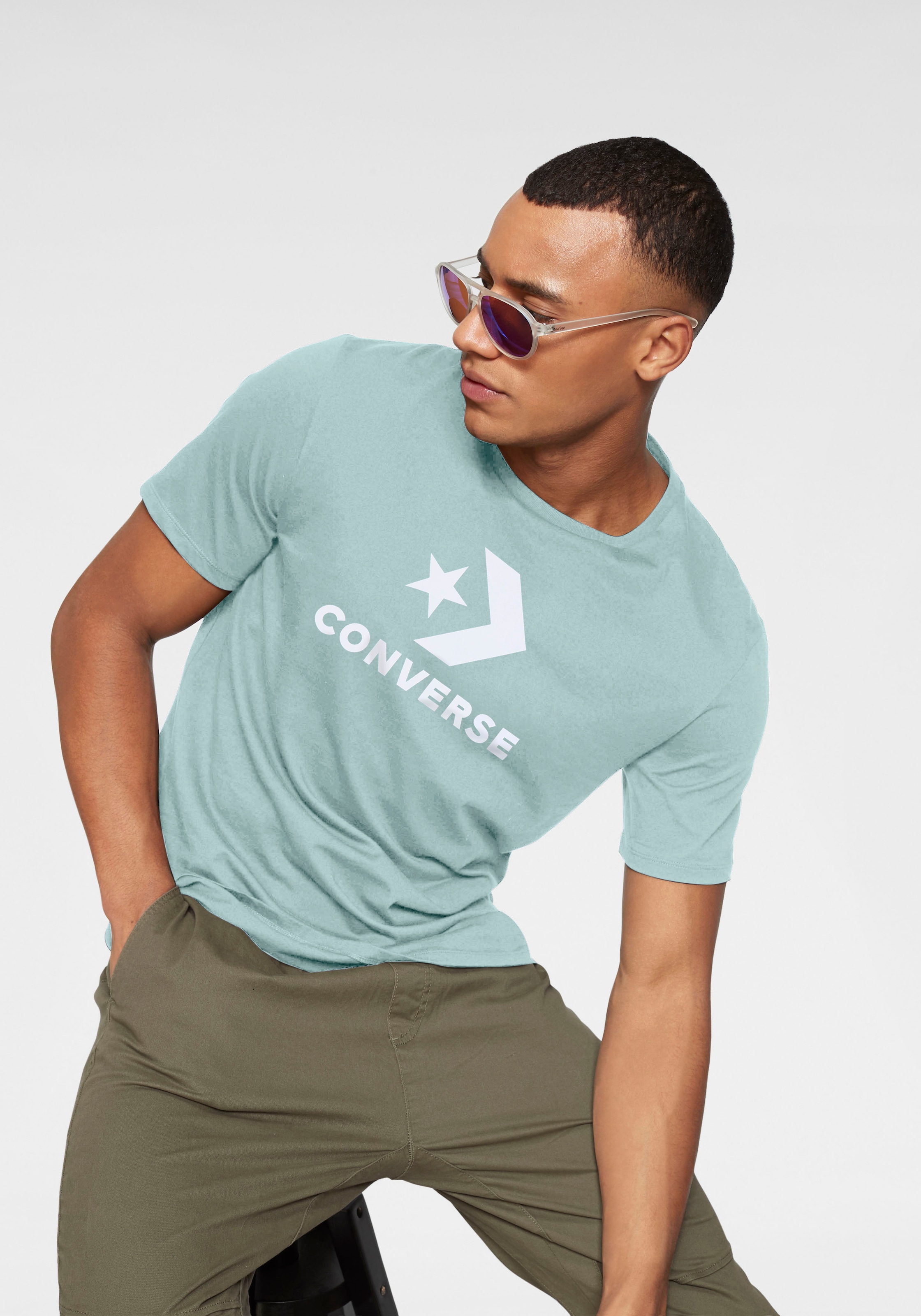 Converse T-Shirt "Unisex GO-TO STAR CHEVRON LOGO STANDARD-FIT" Unisex günstig online kaufen