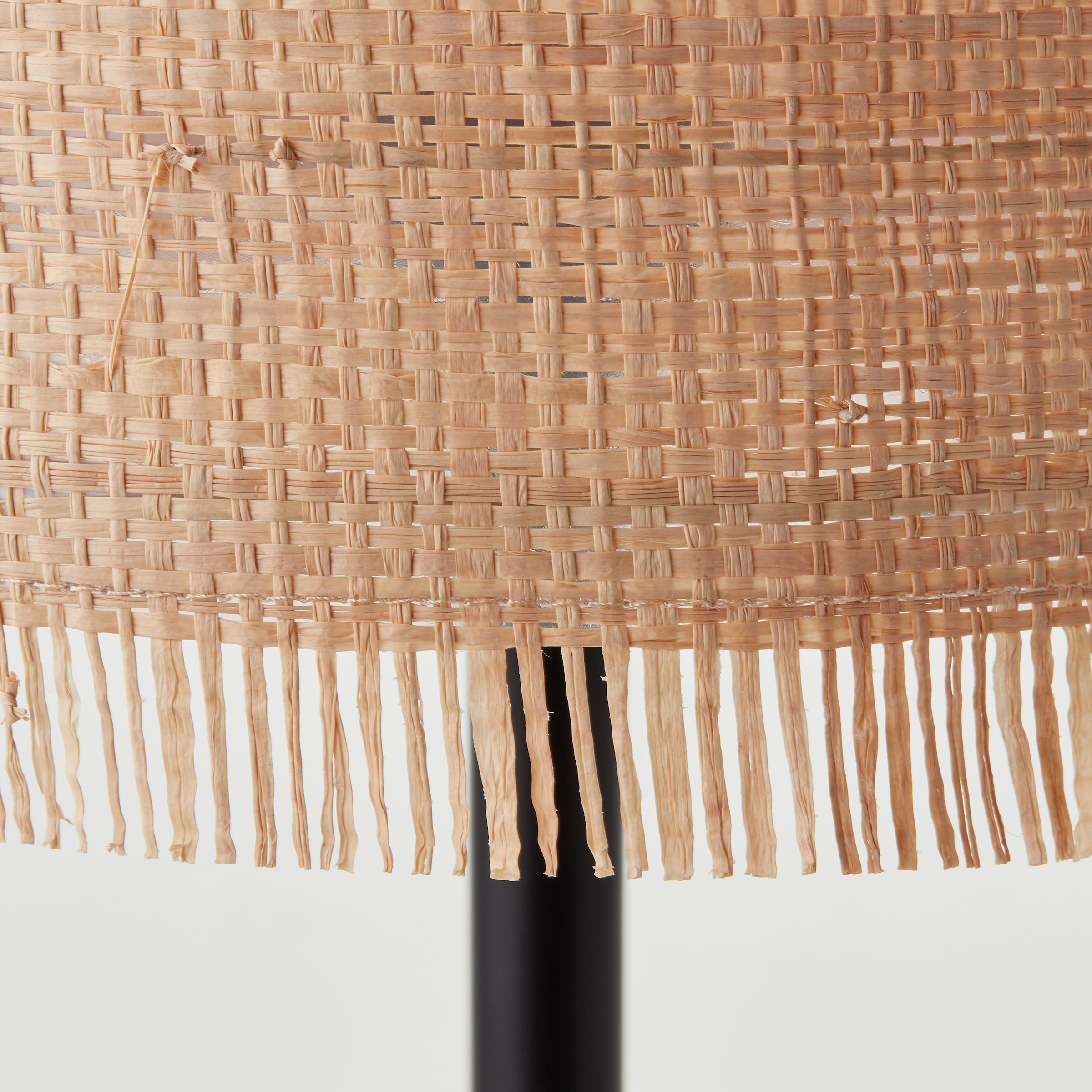 Brilliant Tischleuchte »Raffy«, 1 flammig, Leuchtmittel E27 | ohne Leuchtmittel, Schirm aus Seegras, 46 x 22 cm, E27, natur/schwarz