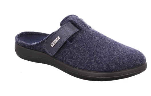 Rohde Pantoffel "BARI", Hausschuh, Clog mit Klettverschluss-Riemchen günstig online kaufen