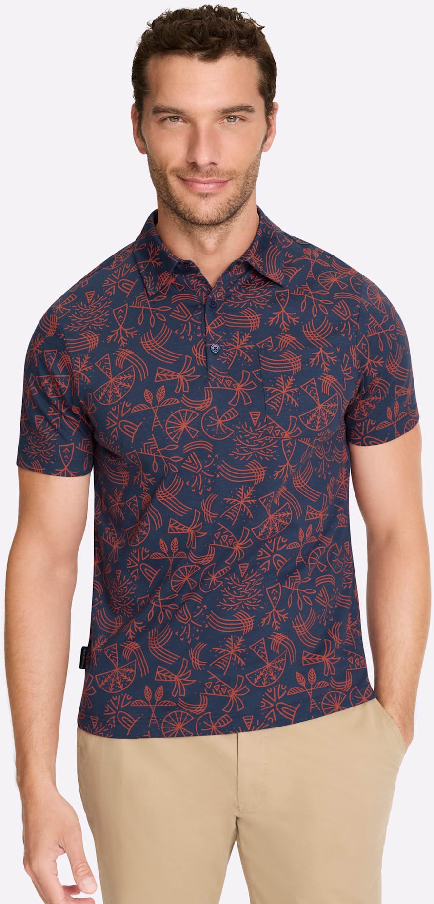 Marco Donati Kurzarmshirt "Kurzarm-Poloshirt" 1 tlg. günstig online kaufen