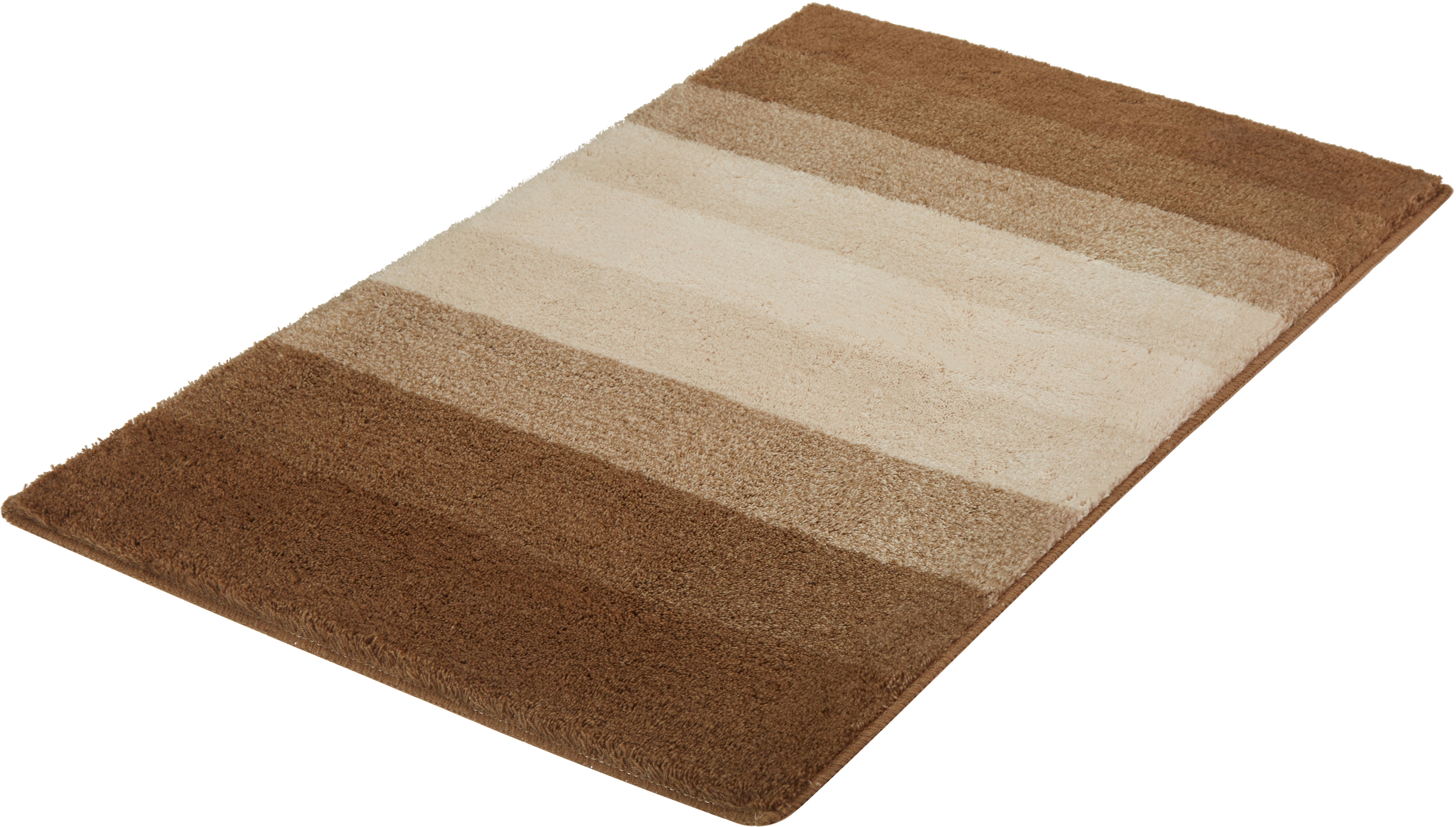 MEUSCH Badematte "Palace, Badvorleger, Badezimmer Teppich" Höhe 23 mm rutschhemmend beschichtet fußbodenheizungsgeeignet Badteppich, gestreift, mit Farbverlauf, waschbar