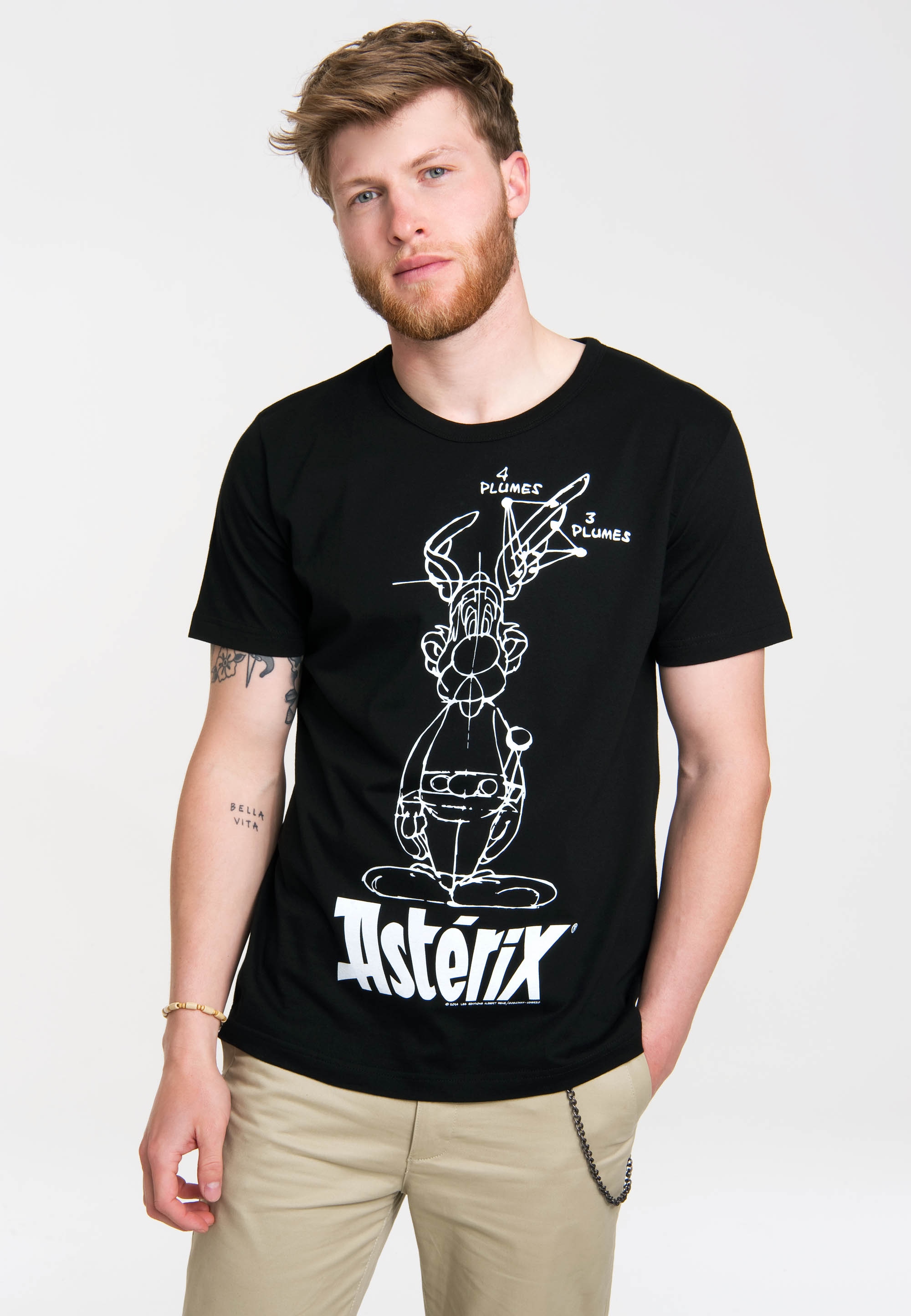 LOGOSHIRT T-Shirt »Asterix lizenzierten Originaldesign mit Gallier«, bestellen | BAUR der ▷