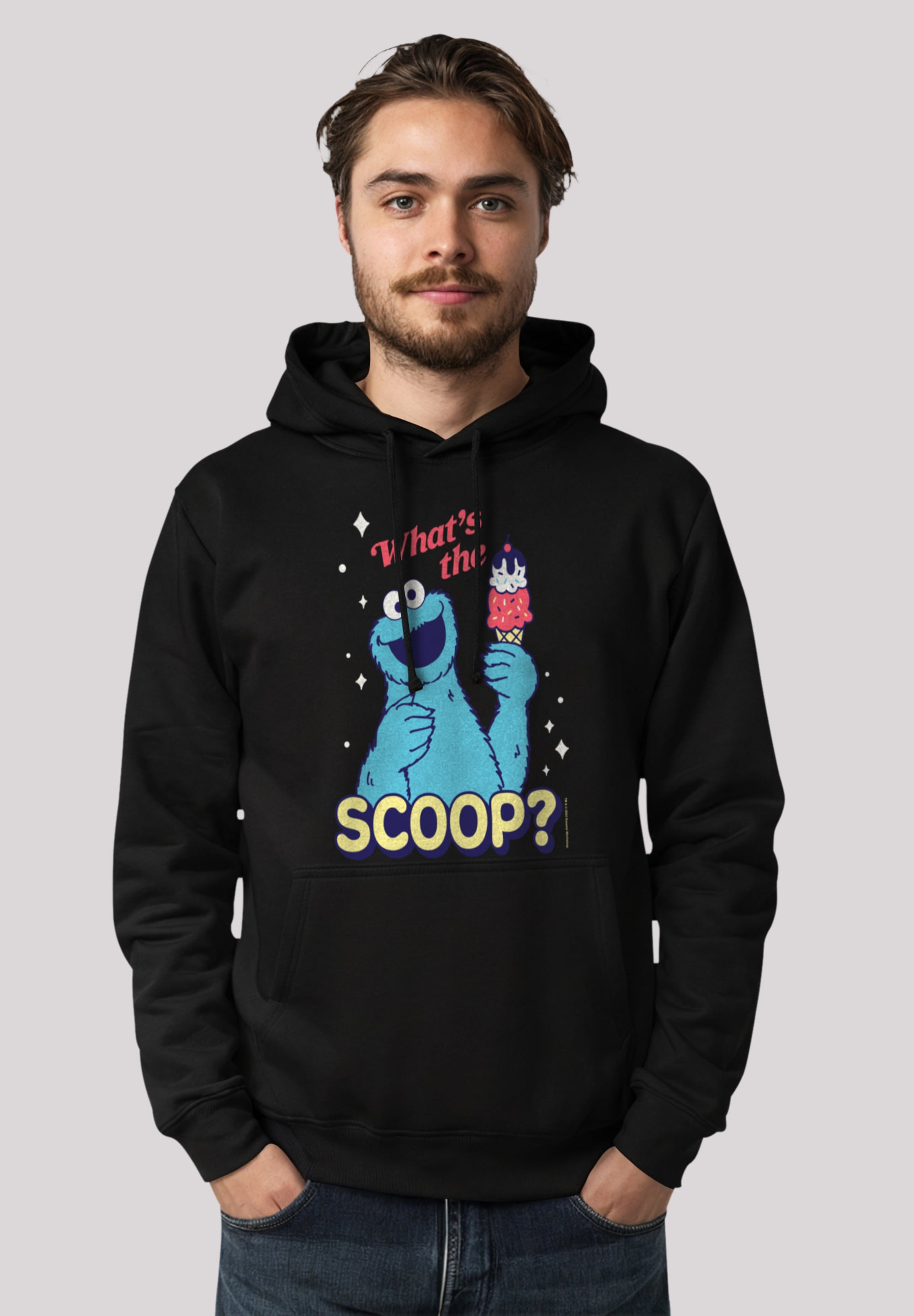 F4NT4STIC Kapuzenpullover "Sesamstraße Cookie Monster Scoop", Premium Quali günstig online kaufen