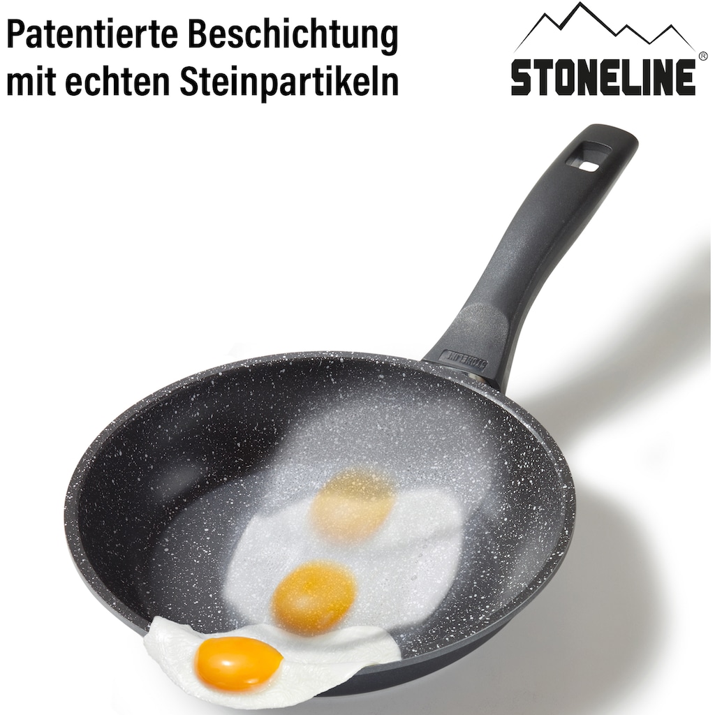 STONELINE Bratpfanne, Aluminiumguss, kratzfeste STONELINE®-Antihaftbeschichtung, Induktion