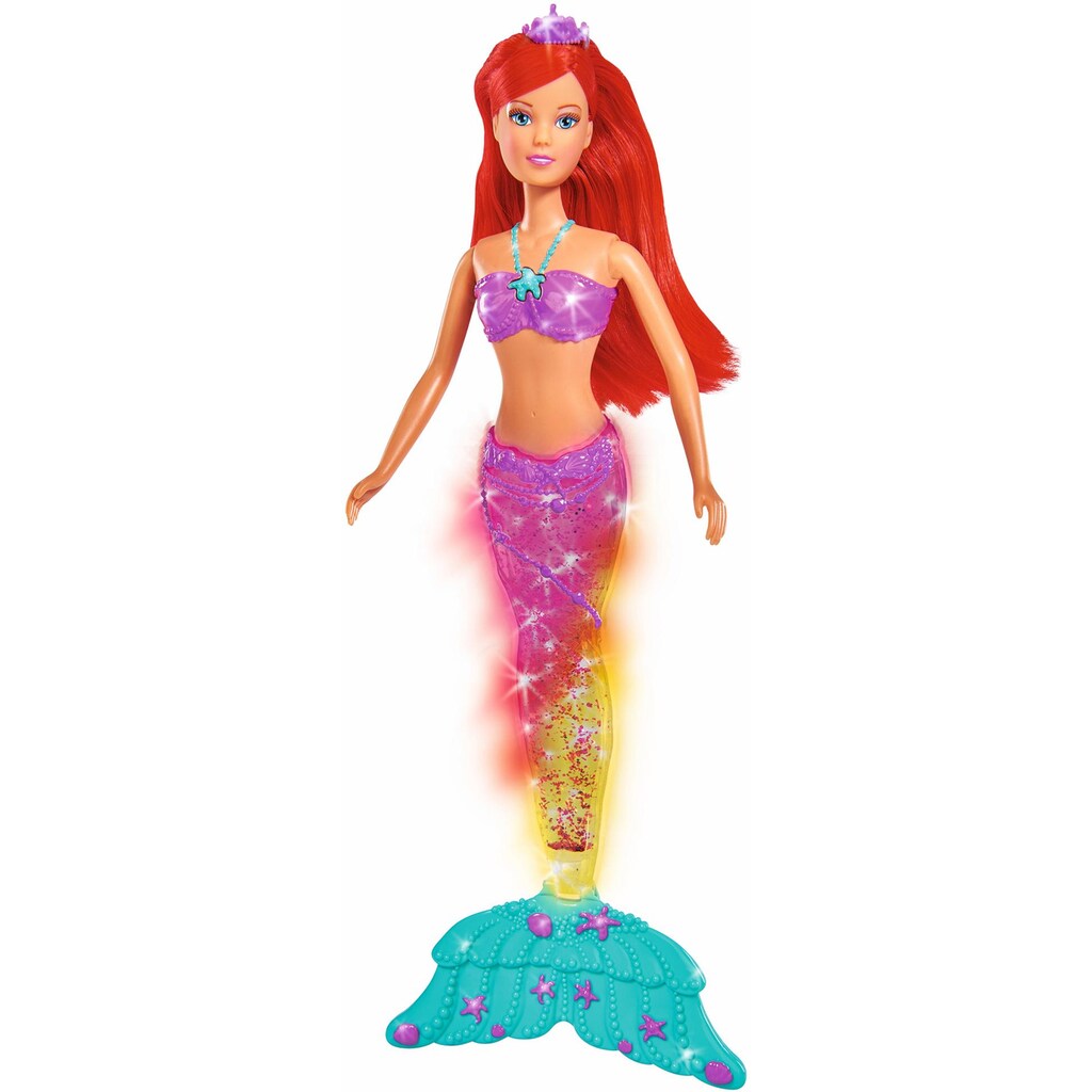 SIMBA Meerjungfrauenpuppe »Steffi Love, Light & Glitter Mermaid«, (1 tlg.)