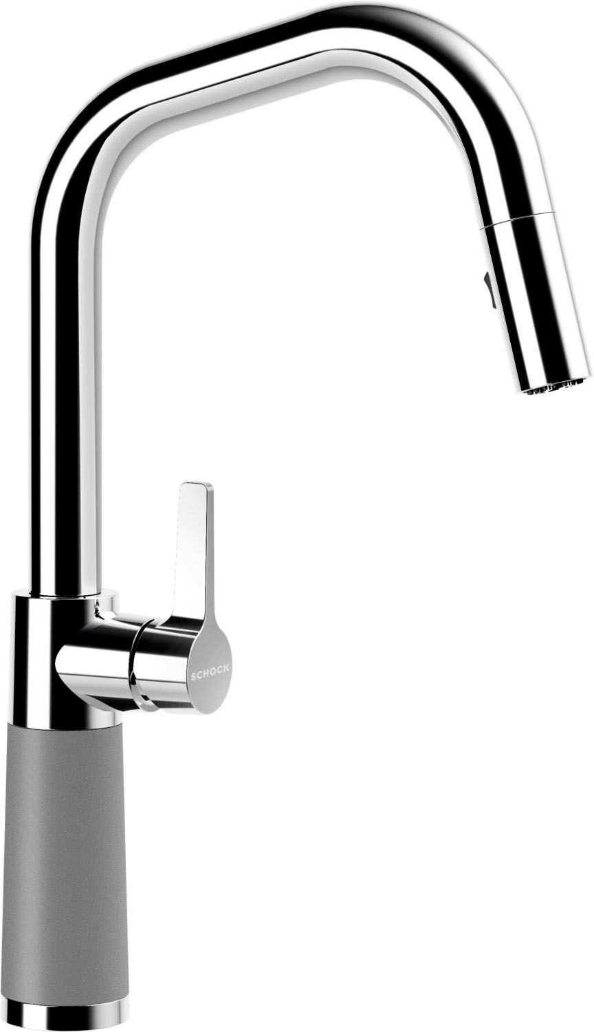 Schock "SC-530 SB" ausziehbar, Strahl-Brause, Rückflussverhinderer, Schwenkbereich 120