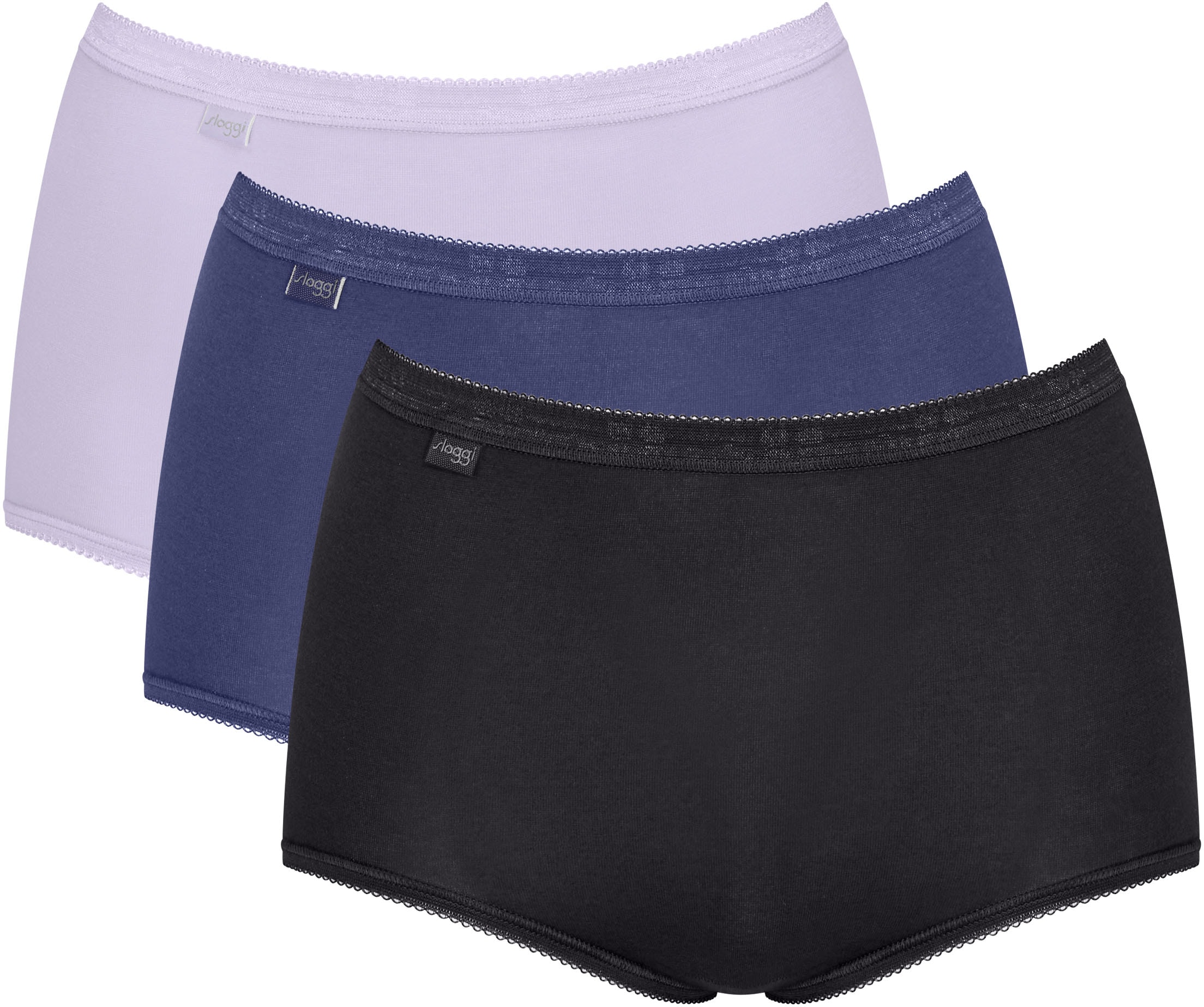 sloggi Maxislip "Basic+", (3er Pack), Baumwollmischung, weiche Nähte, Singl günstig online kaufen