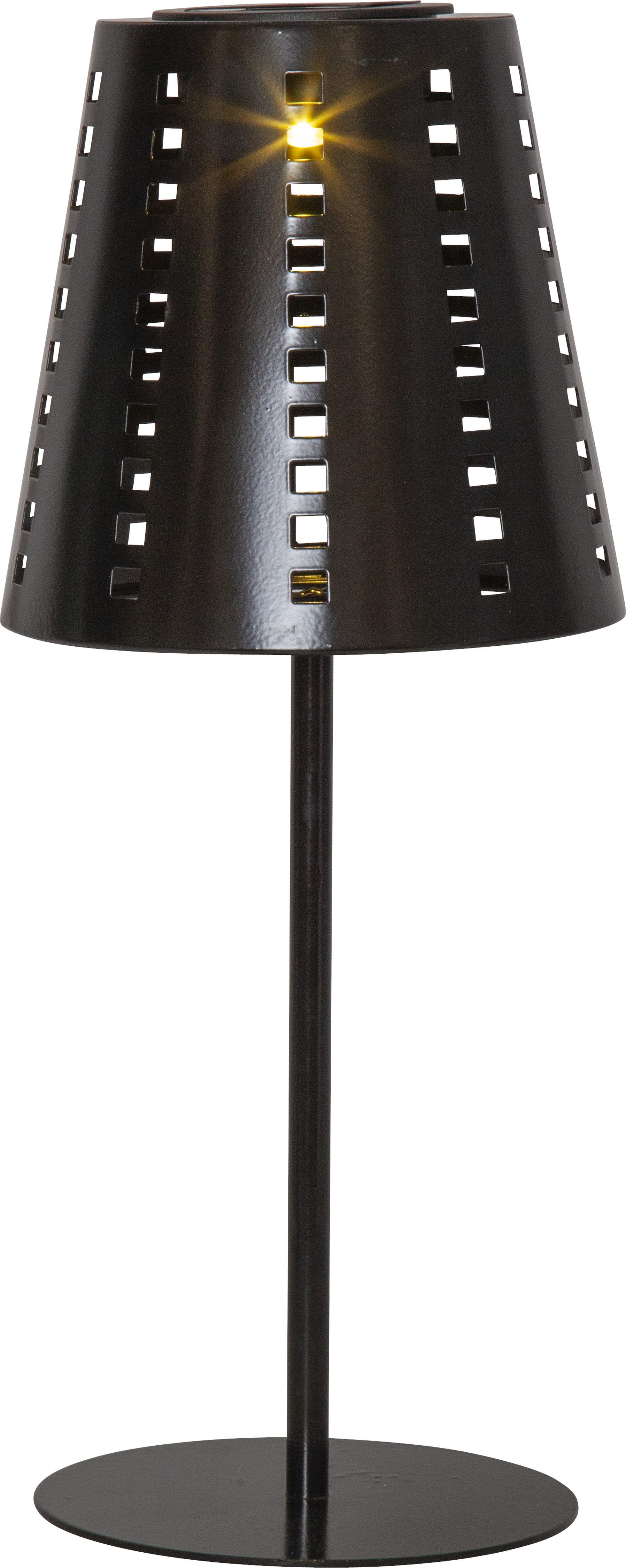 Parforce Traditional Hunting LED Solarleuchte "Solarlampe Sola" LED-Board 1 Stk. Warmweiß Solar-Tischlampe, dekoratives Ausstanzungsmuster, Dämmerungssensor