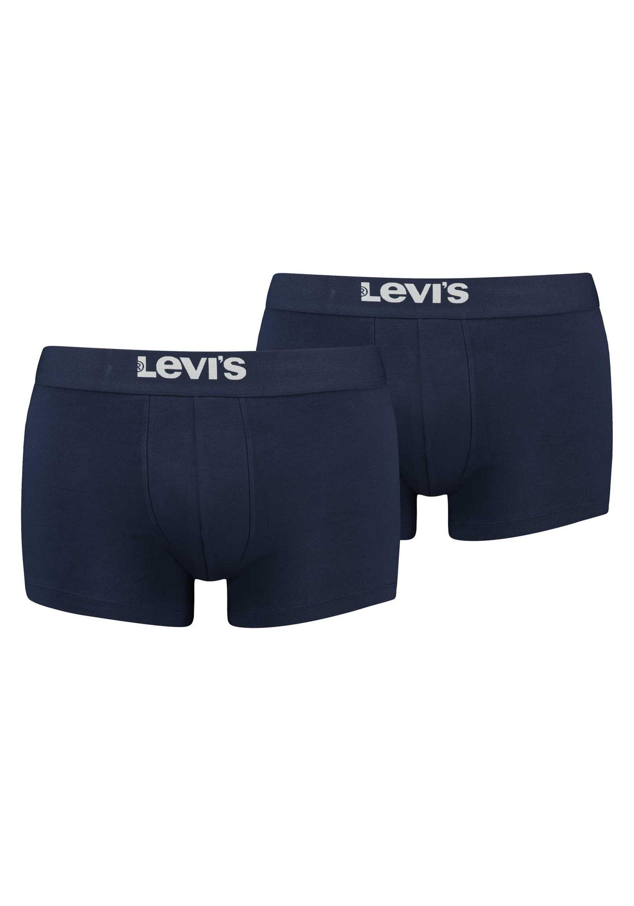 LEVI'S Herren Boxershorts "Boxershort 2er Pack", Gr. L, blau, Obermaterial: 95% Baumwolle CO. 5% Elasthan EL., Unterhosen