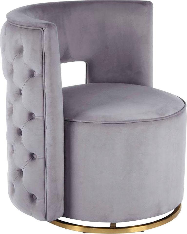 Kayoom Sessel "Drehsessel Beverly 125, drehbar, Gestell aus Eisen,samtige O günstig online kaufen