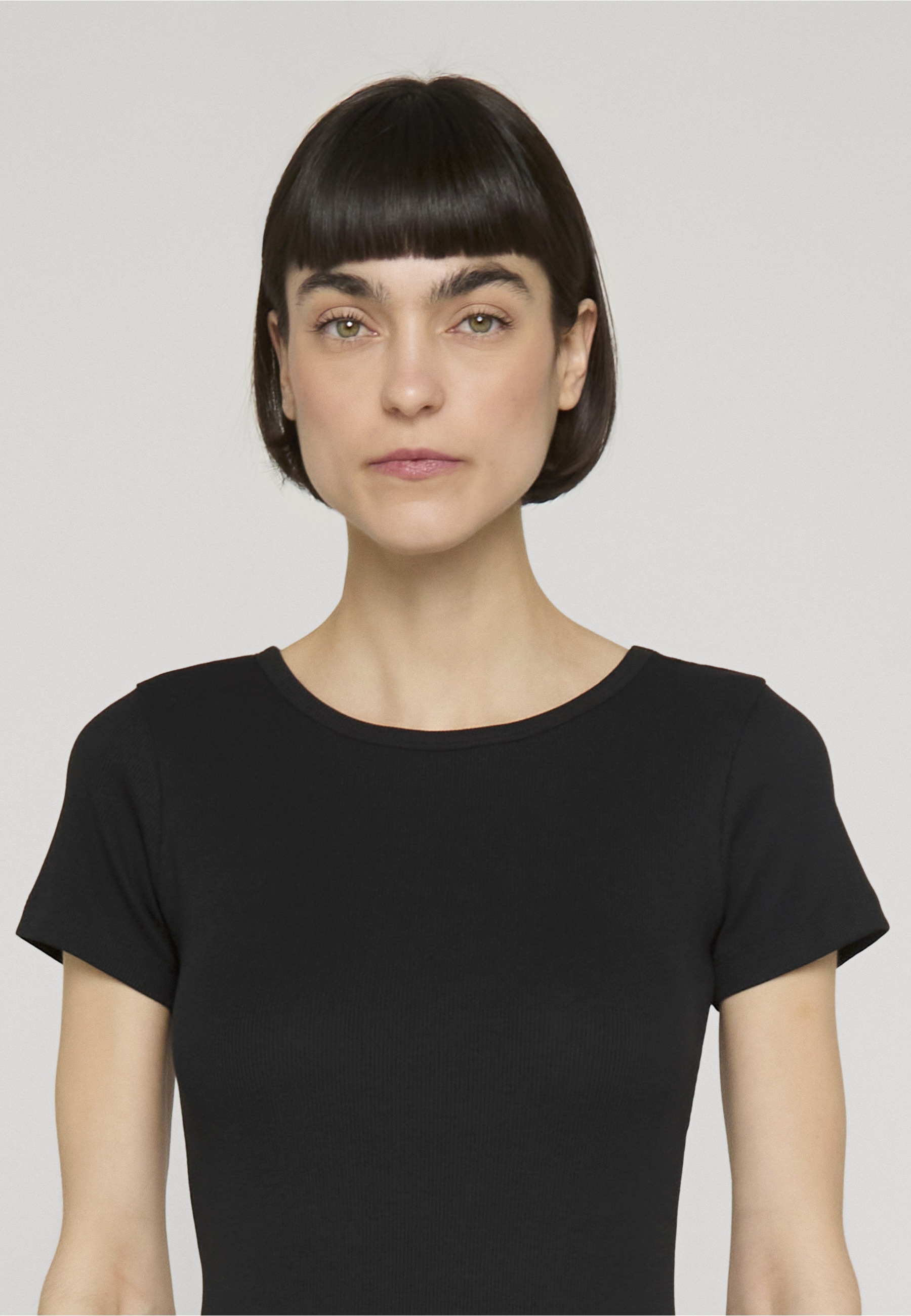 URBAN CLASSICS T-Shirt »Urban Classics Ladies Rib Slim Tee« 1