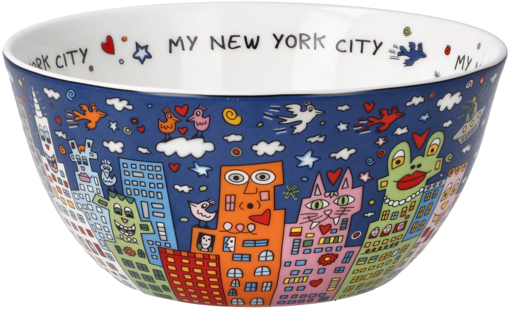 Dekoschale »Rizzi«, Pop Art, Fine Bone China, James Rizzi - My New York City Night